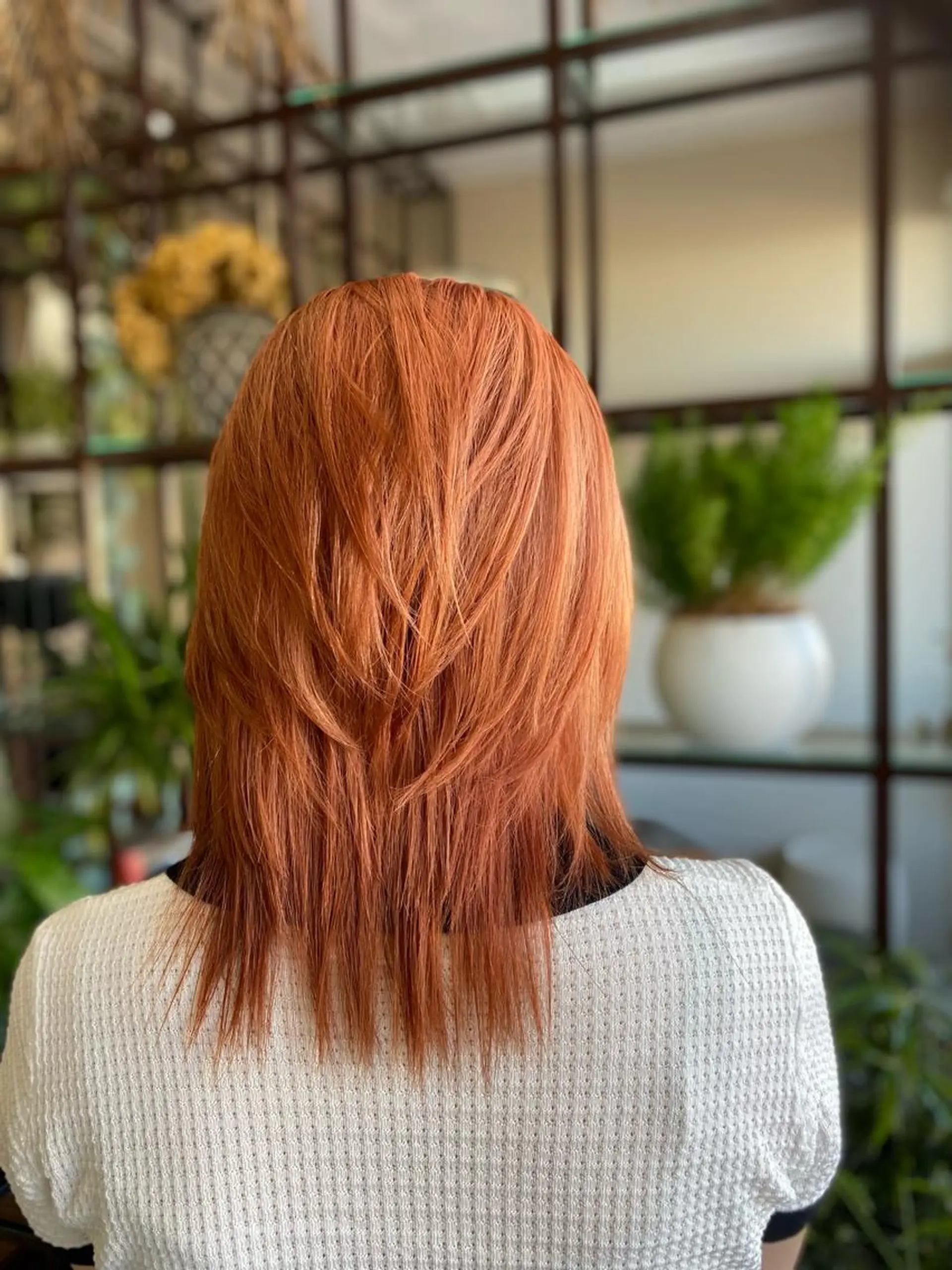 ミディアム カラー ベージュカラー ブリーチ ケアブリーチ ダブルカラー オレンジ ヘアカラー Style Tのヘアスタイル