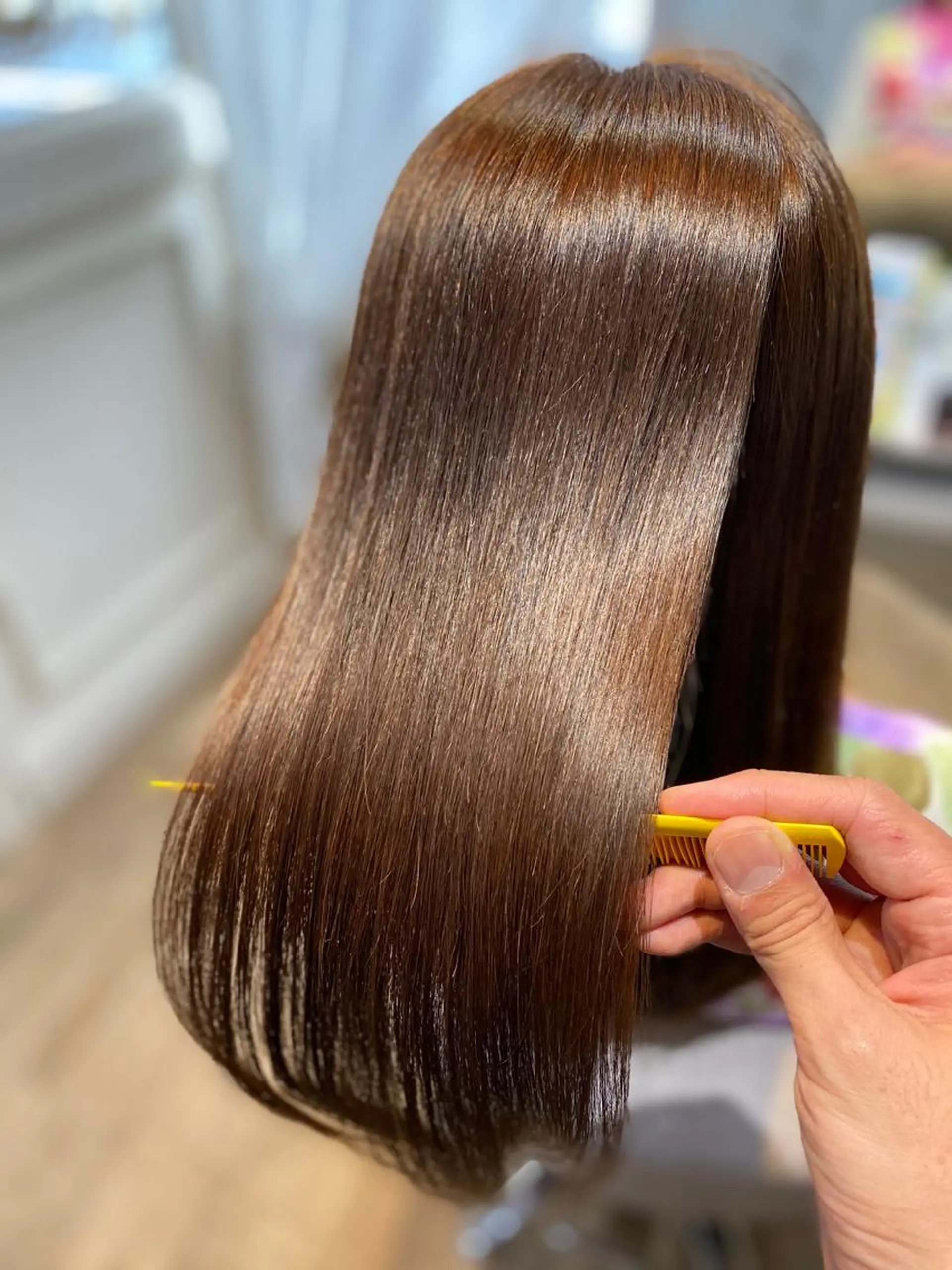 セミロング カラー 透明感カラー BLESS HAIR DESIGN所属・田口 信雄のヘアスタイル