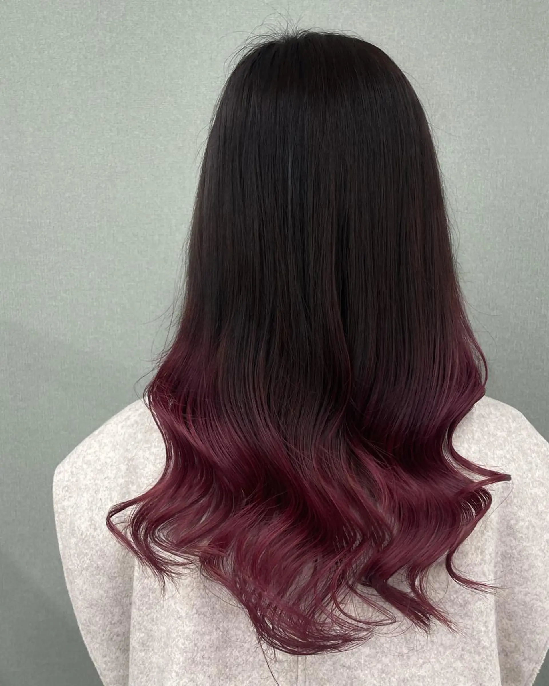 セミロング カラー ヘアアレンジ グラデーションカラー レッドカラー カット ヘアカラー トリートメント 🎀プルエクステ みまひかる🎀のヘアスタイル