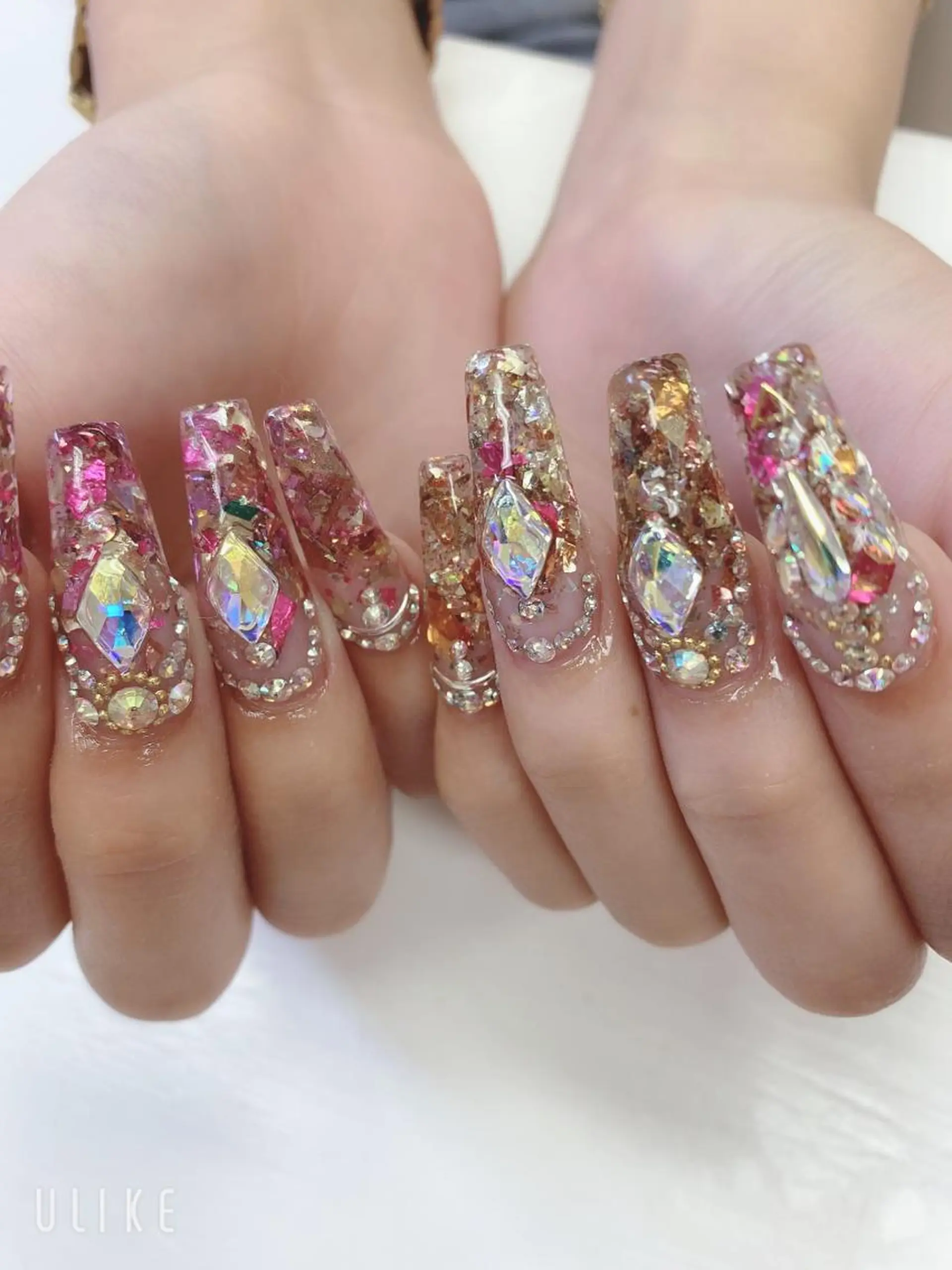 ロング ハンドネイル JNA認定講師🌸 RIEのネイルデザイン