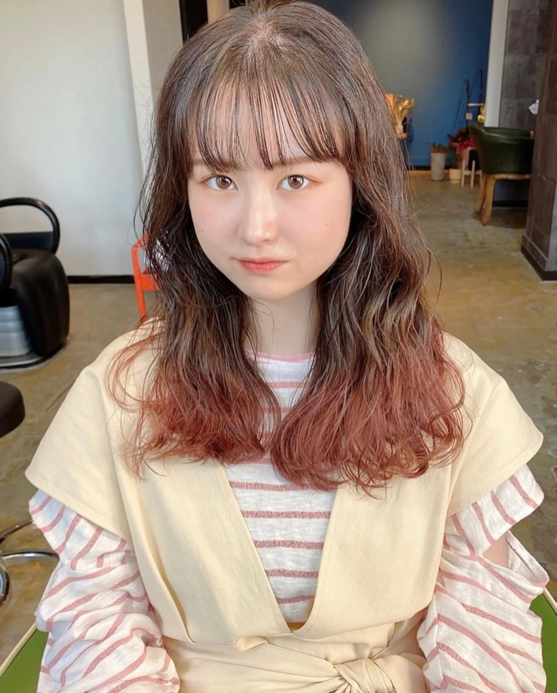 セミロング カラー グラデーションカラー カット ヘアカラー トリートメント 広島/ボブ/レイヤー 🌿‬wakabaのヘアスタイル