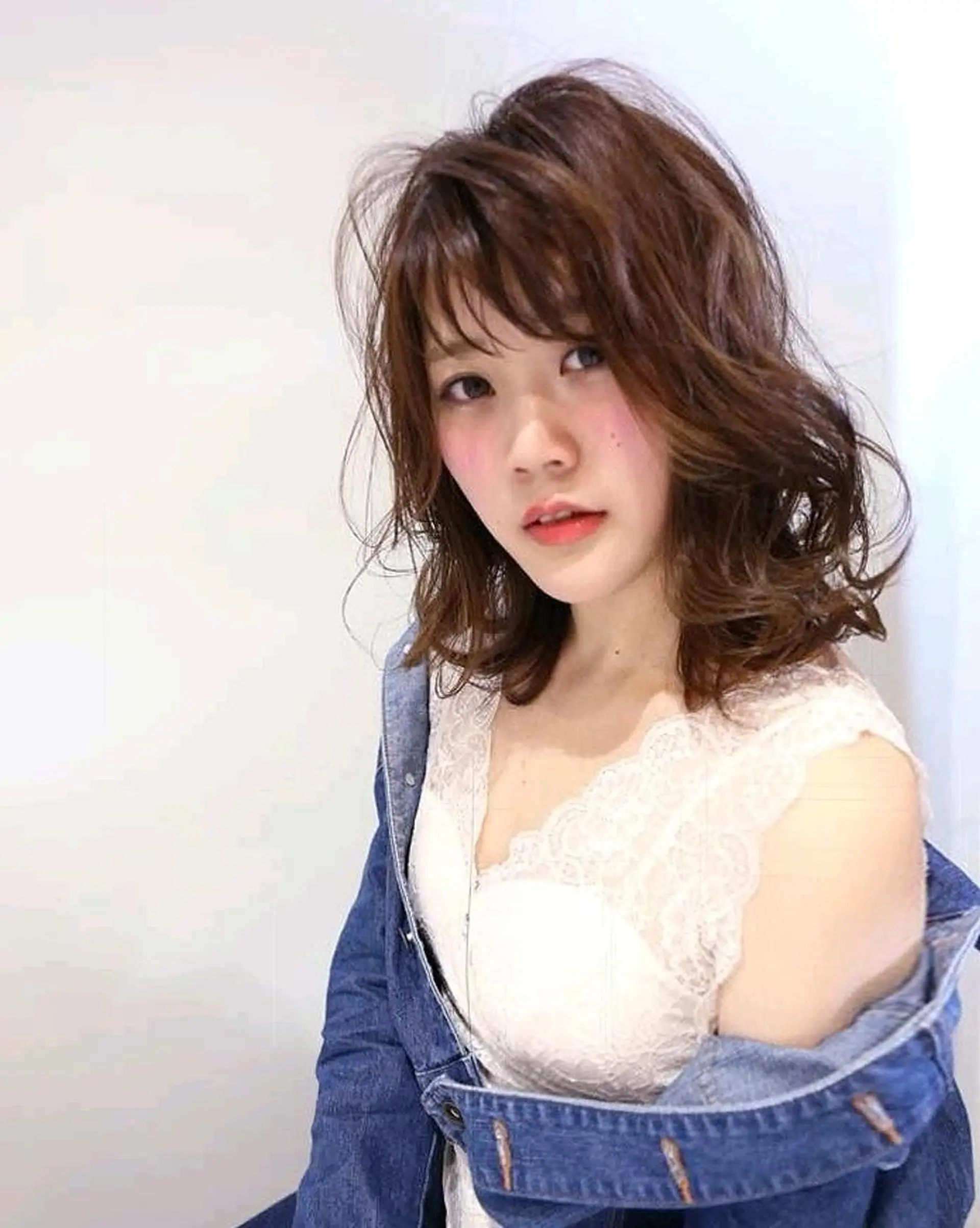 カラー パーマ ヘアアレンジ ミディアム ブリーチ/ヘアケア/ 艶髪/イギチハルのヘアスタイル