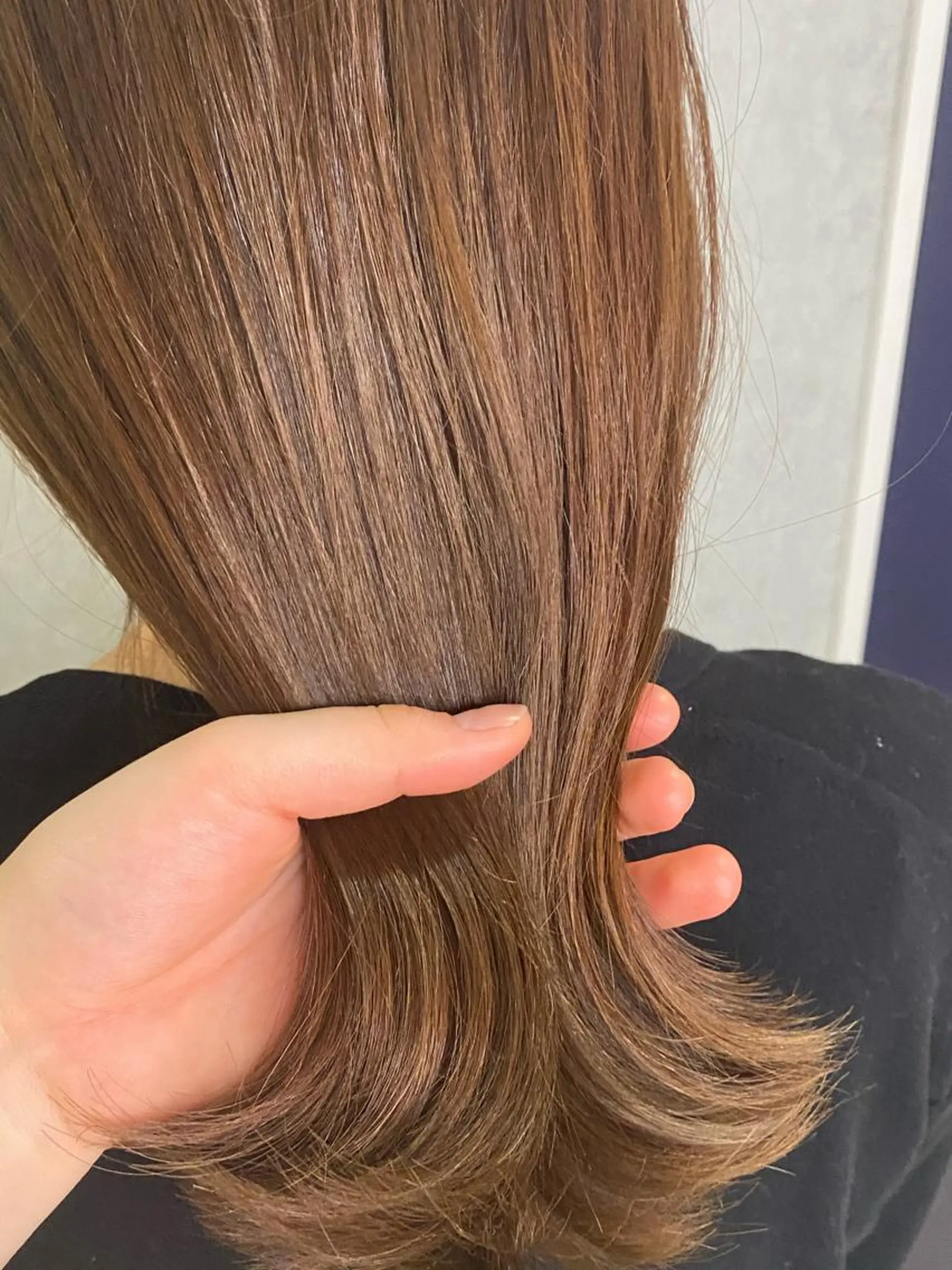 ミディアム アッシュ アッシュブラウン 🌱ブリーチ・透明感 カラー/mapi🦭のヘアスタイル