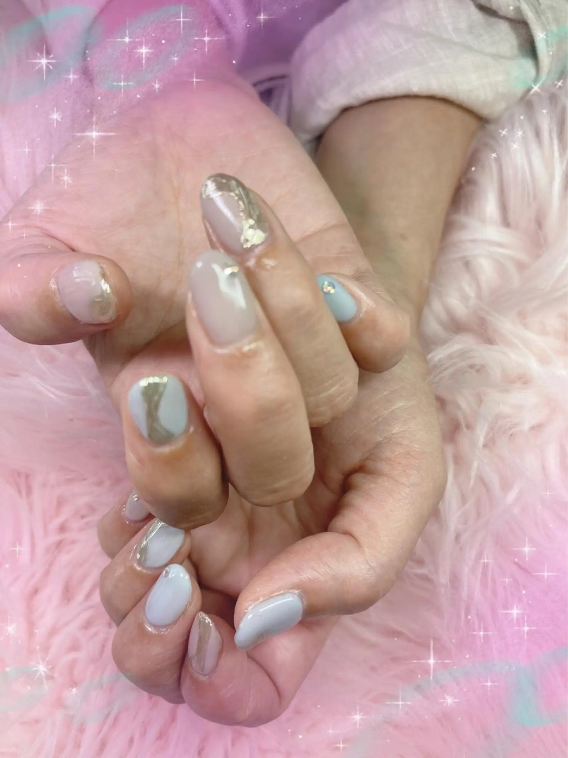 ネイル ミラーネイル ネイルサロンキュアイスト所属・キュアイスト アコパラジェル調布のネイルデザイン