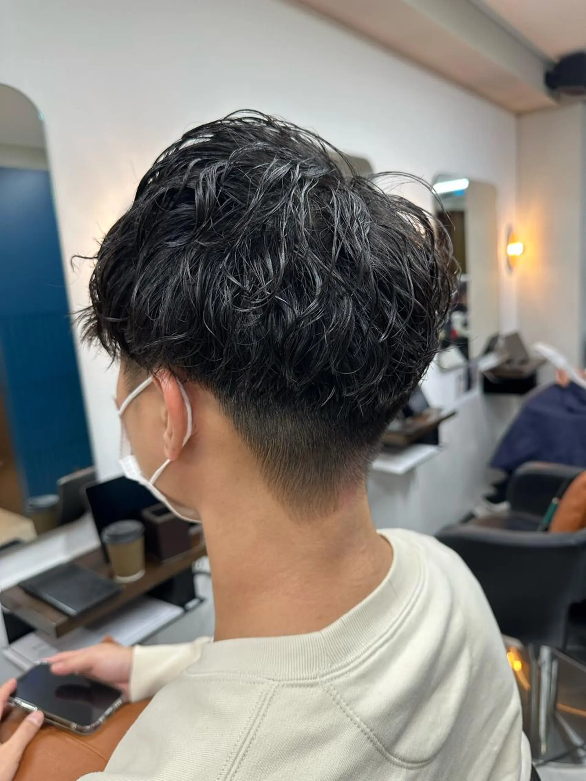 ショート パーマ メンズ 守屋 寿哉のヘアスタイル