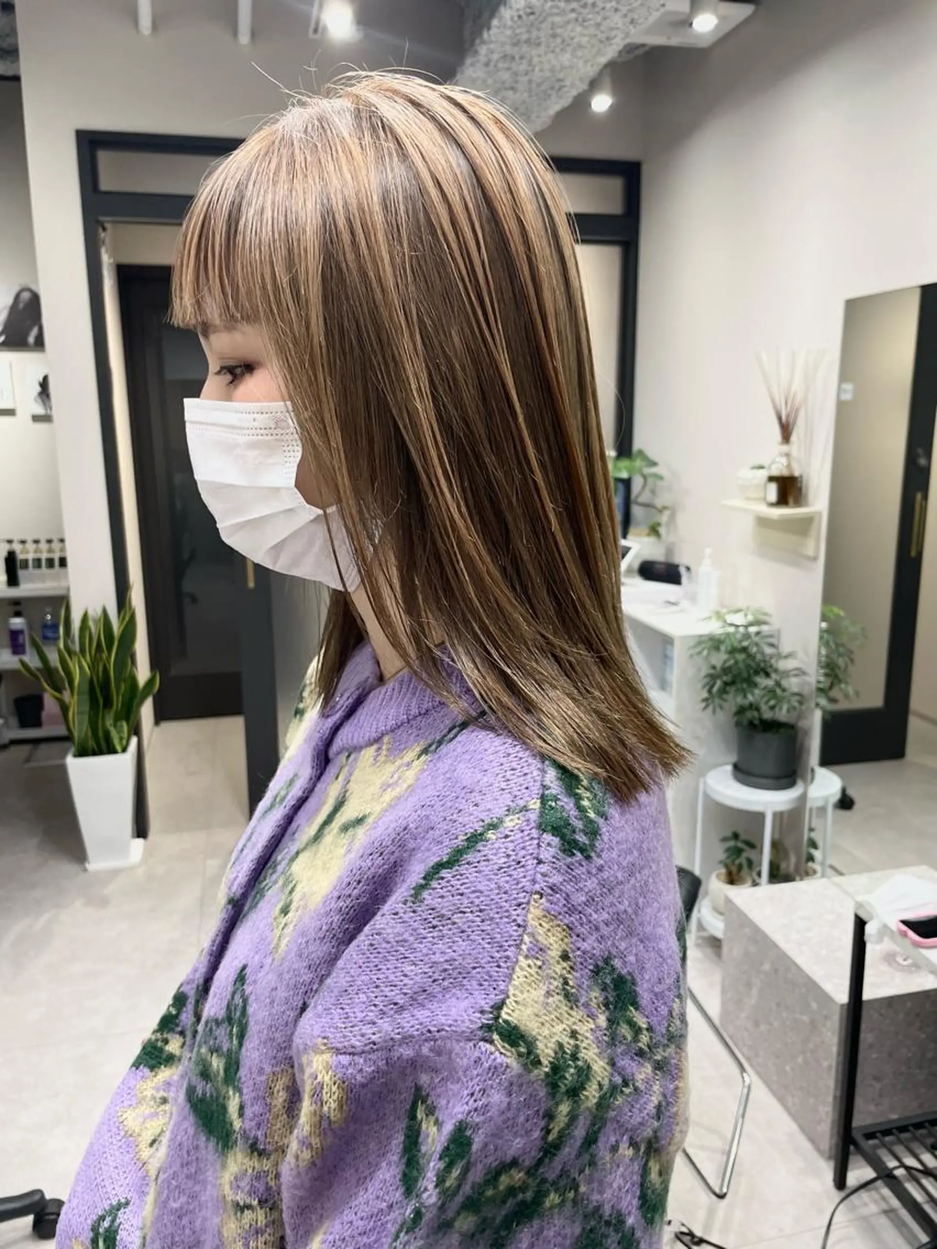 ロング カラー カット ヘアカラー 髪質改善will hairdesignのヘアスタイル