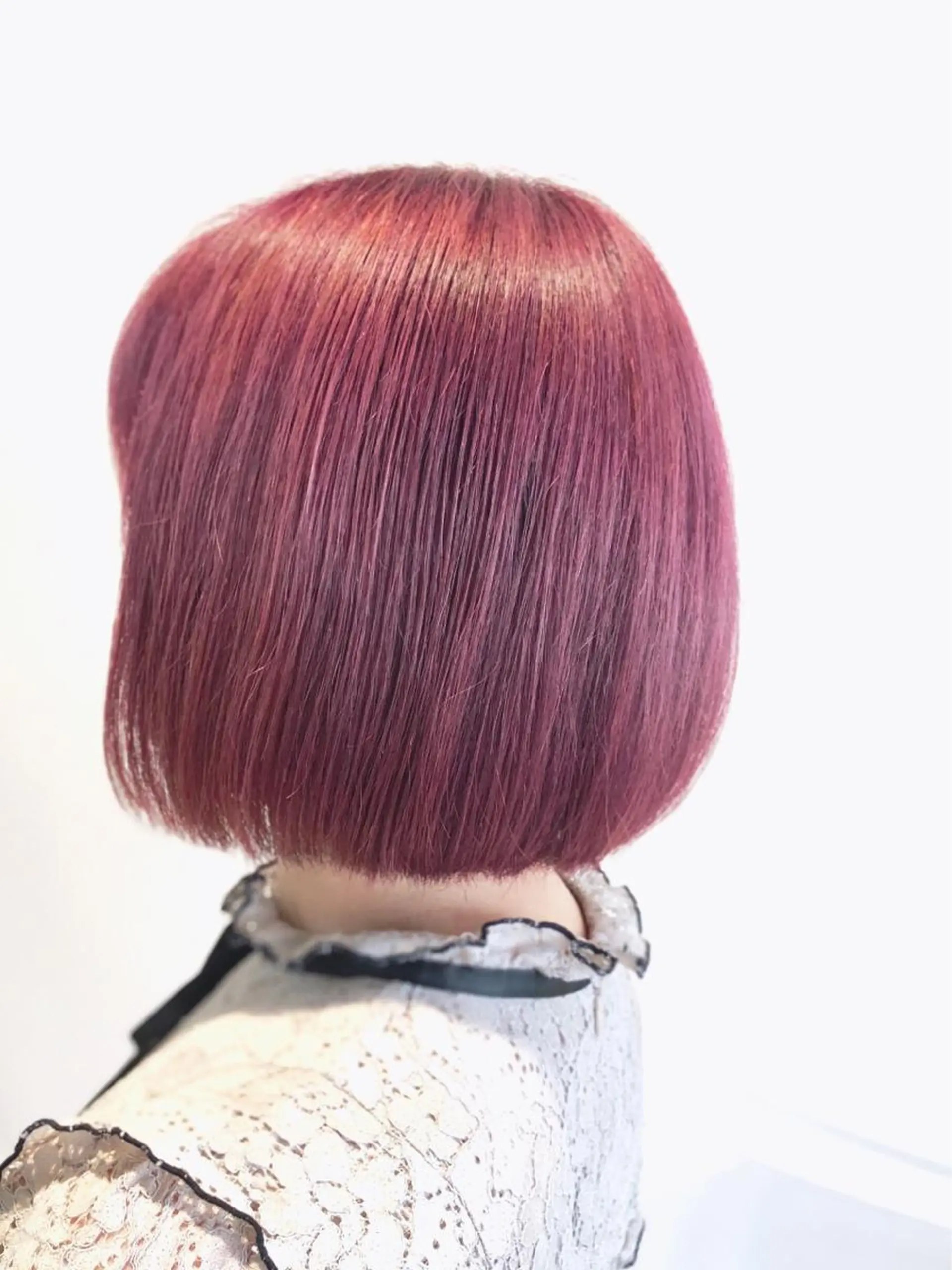 ショート カラー ブリーチ カシス ピンクカラー MEN'S特化🌈 KATOのヘアスタイル