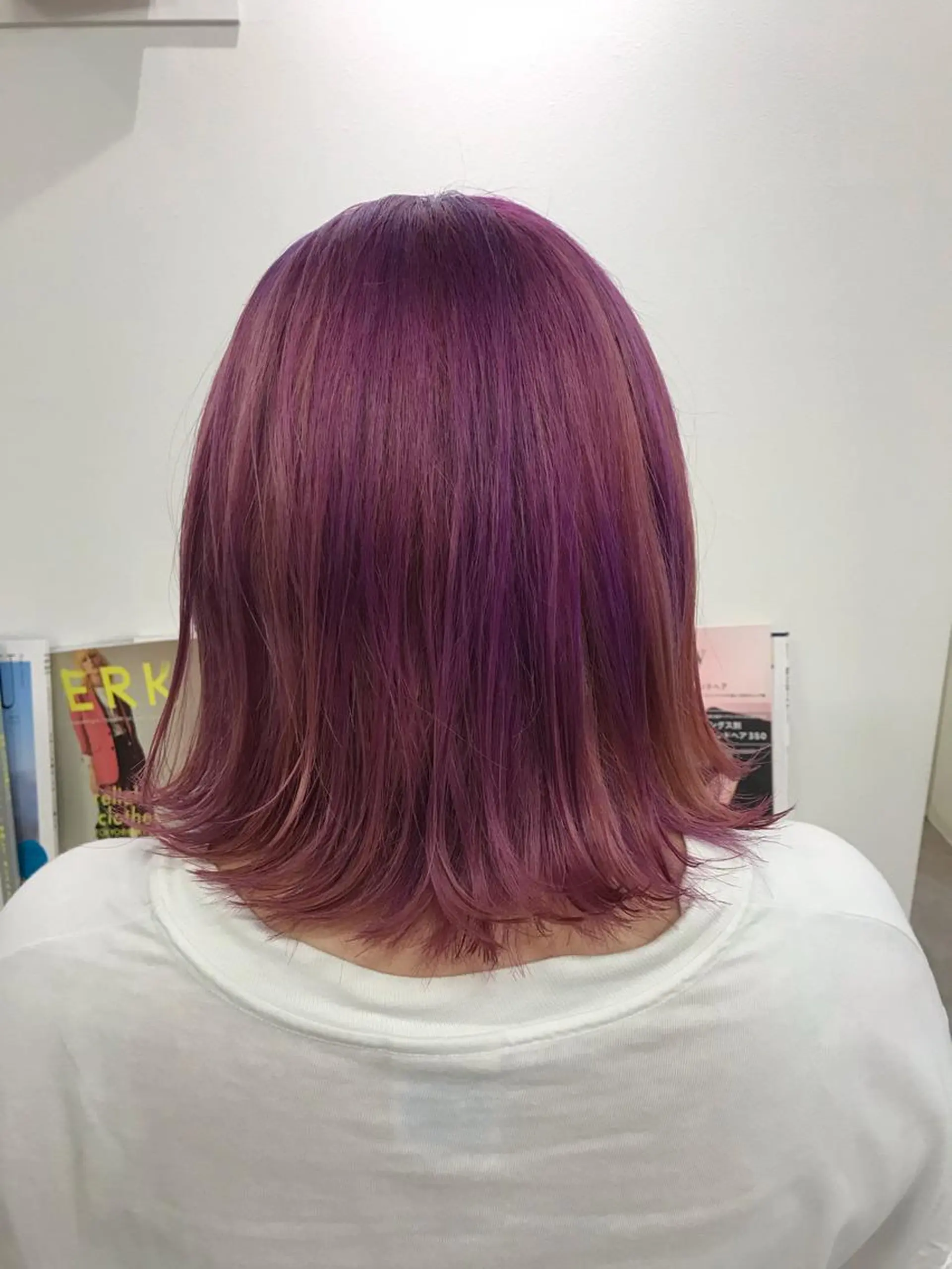 ミディアム カラー ri saのヘアスタイル