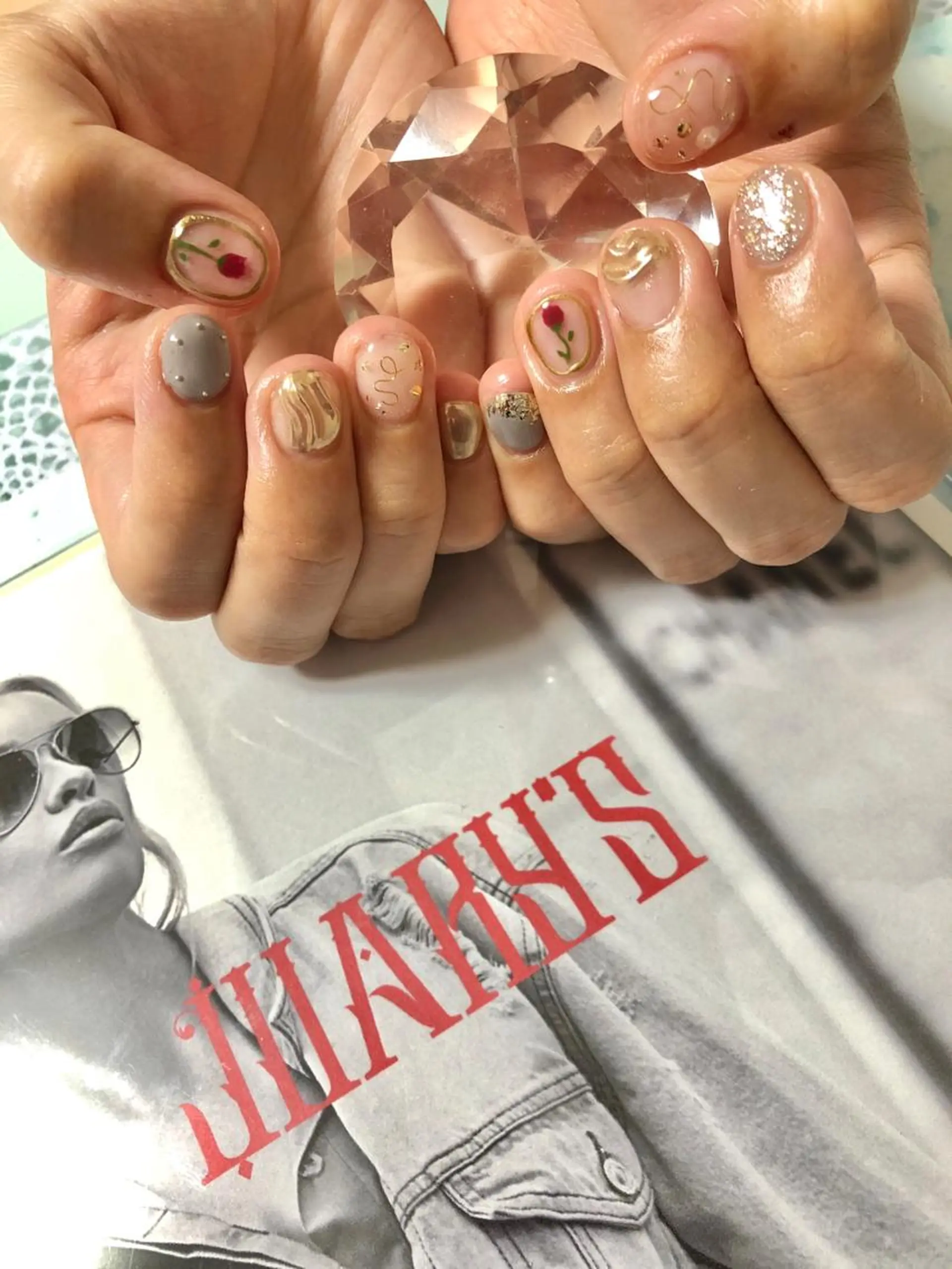 ショート カラー キッズ ネイル マツエク・マツパ ハンドネイル ハンドケア 💎ビューティサロン 湘南　RIRAN💎のネイルデザイン