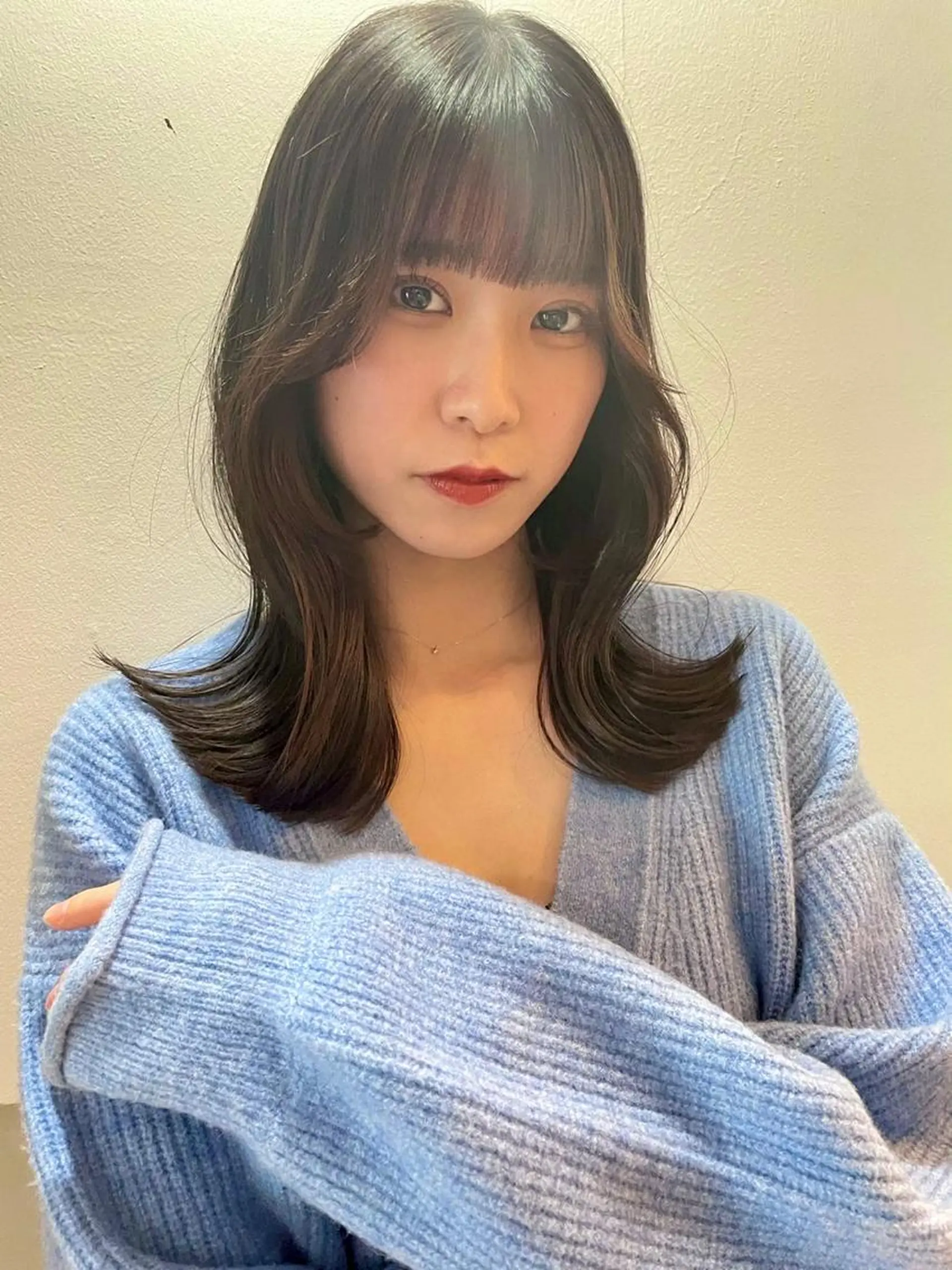 ミディアム カット Pia/KIRIA /福岡美容室のヘアスタイル