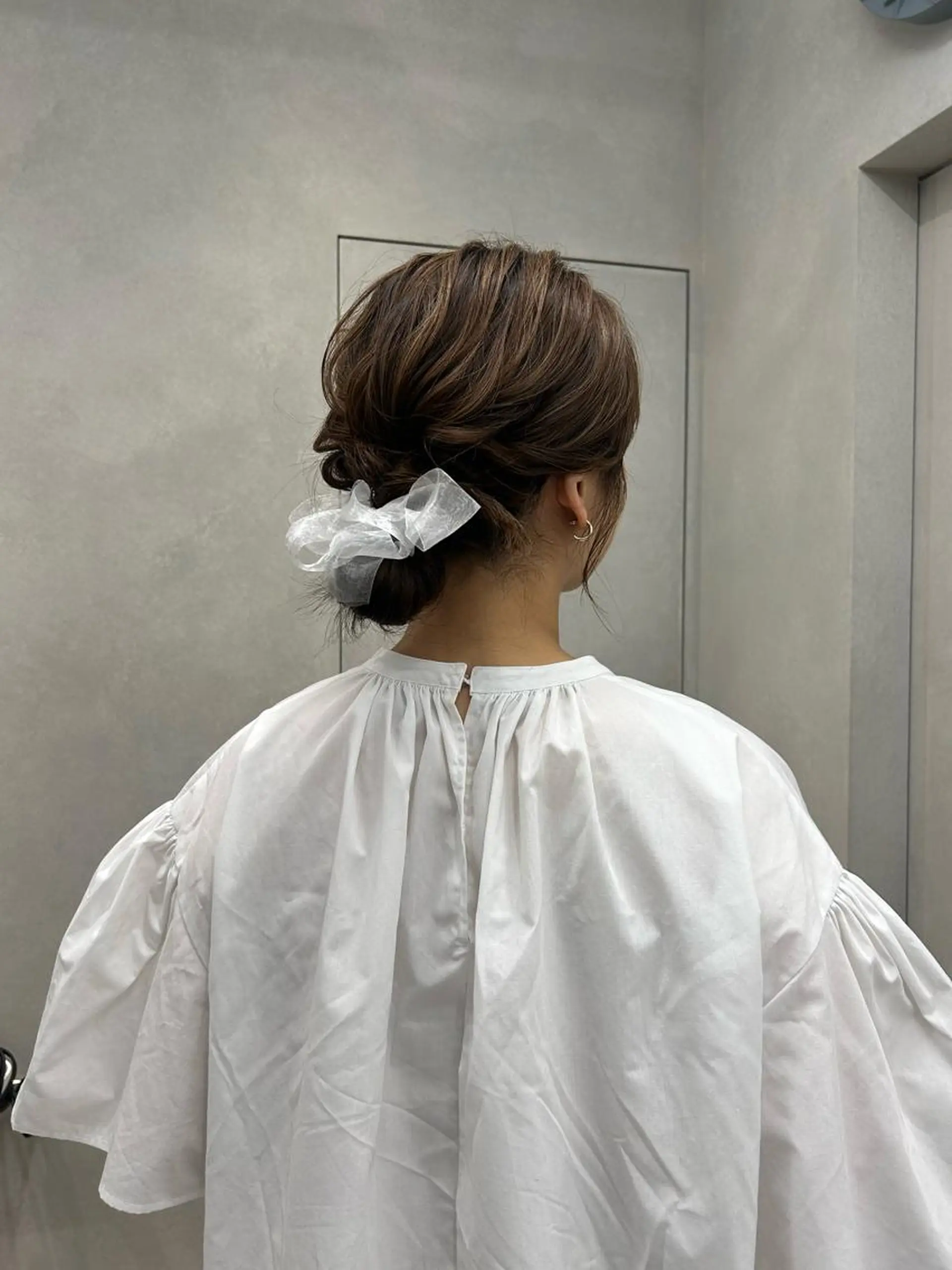 セミロング 卒業式ヘアセット🎀 ヘアアレンジのヘアスタイル