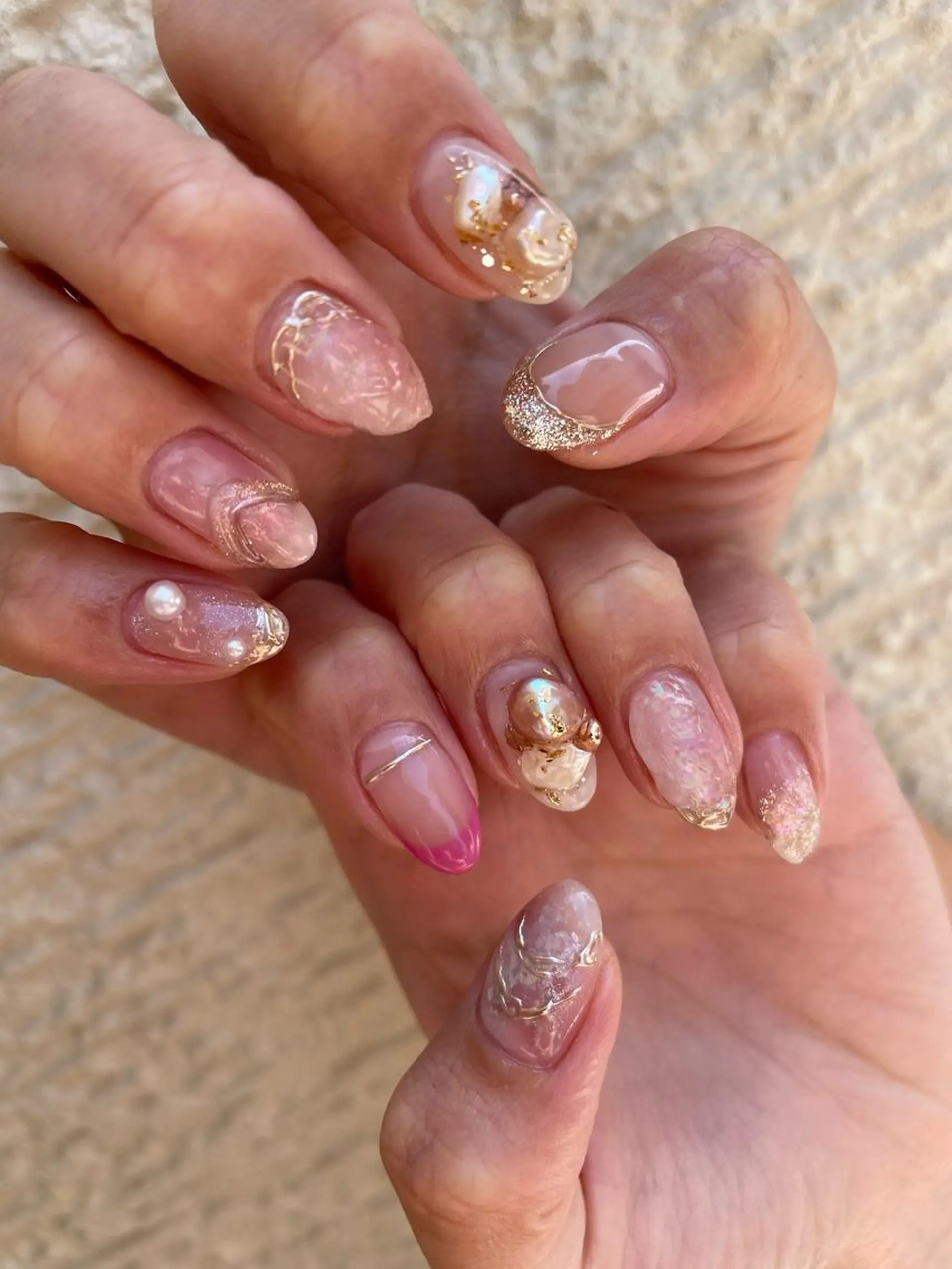 ロング カラー ヘアアレンジ キッズ ネイル マツエク・マツパ アイブロウ 福田 加奈のネイルデザイン