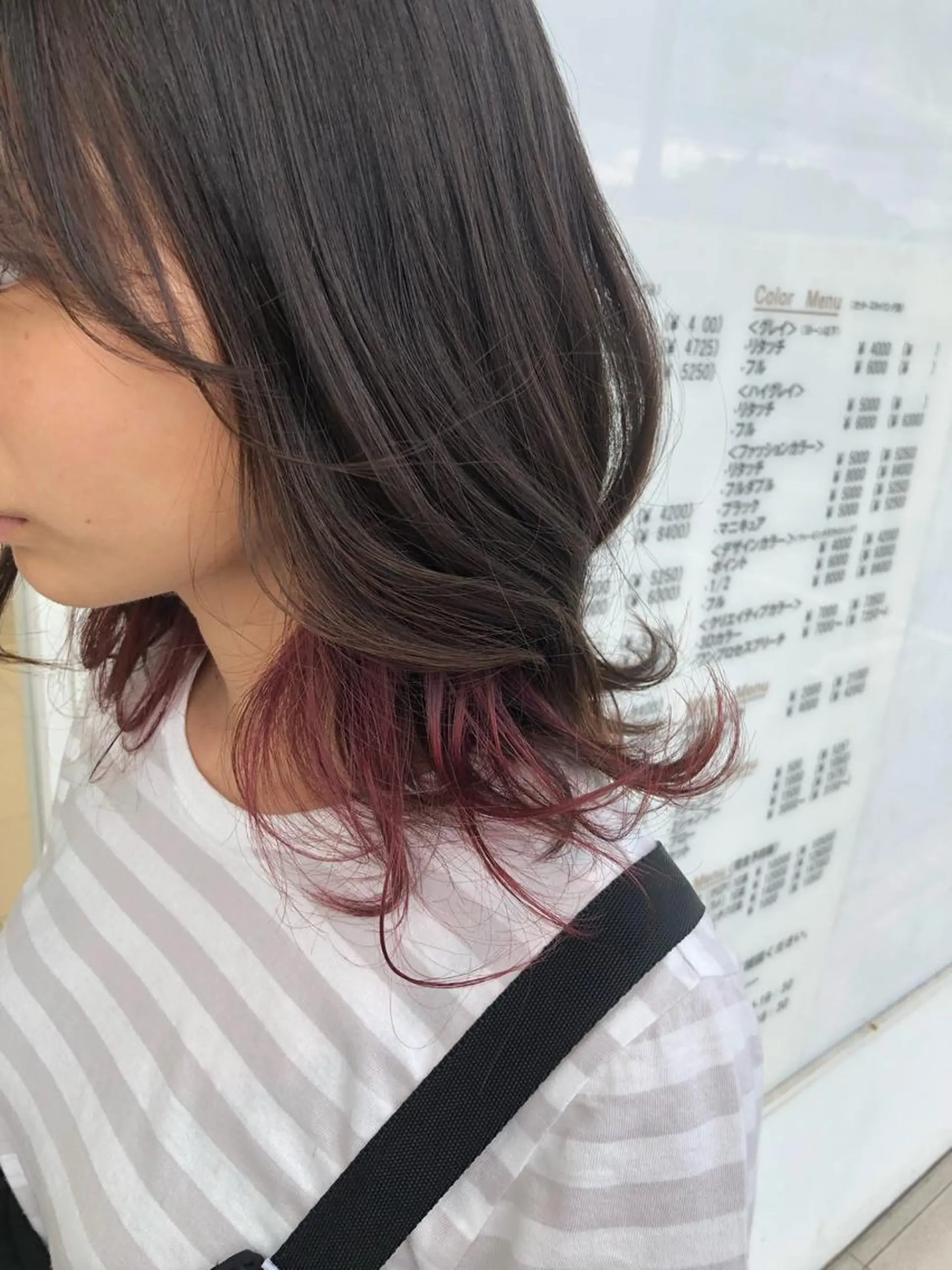 ミディアム カラー MODE K's松原 YUMIのヘアスタイル