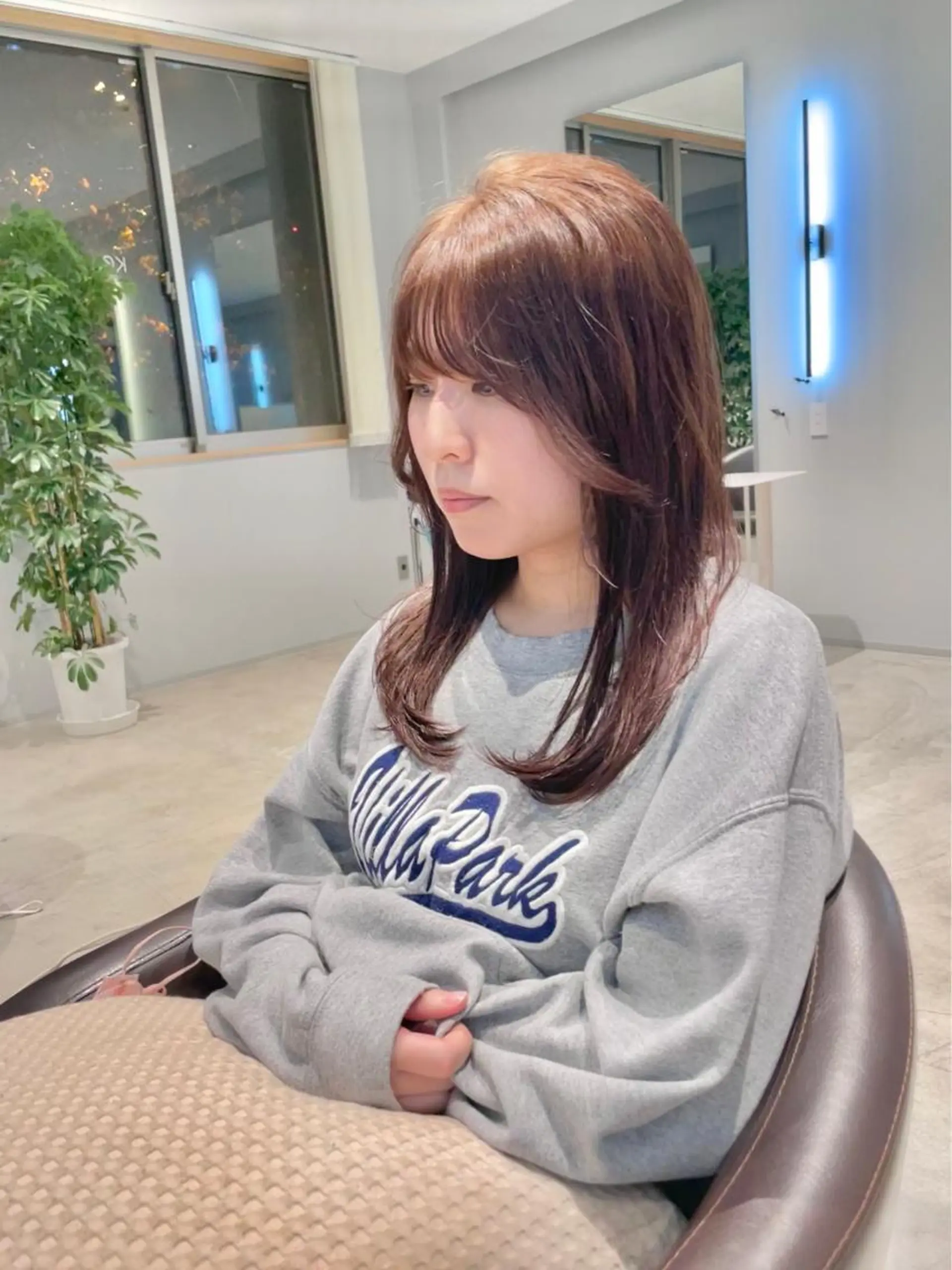 セミロング カラー 中村 研介のヘアスタイル