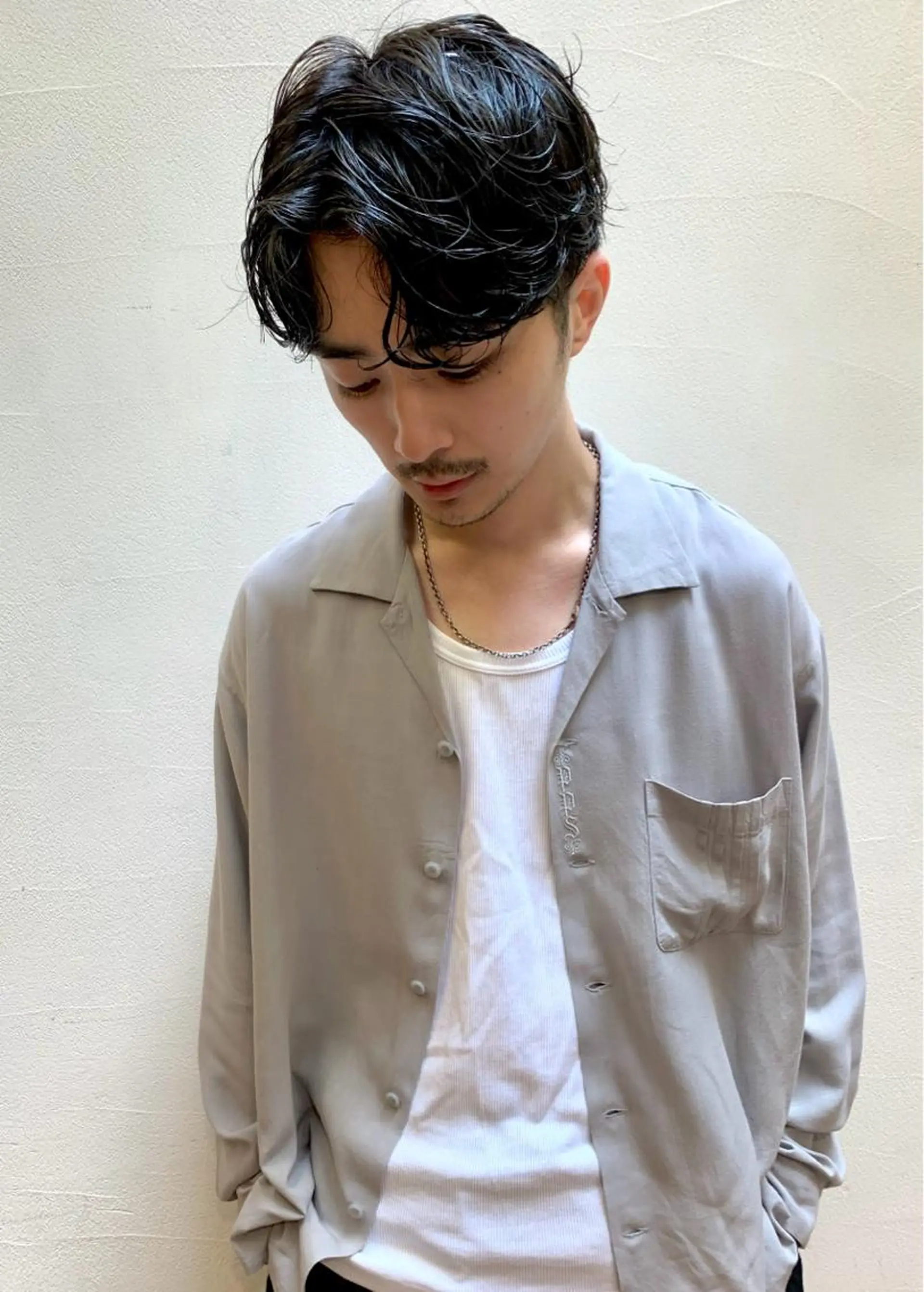 ミディアム パーマ メンズ off所属・【モデルさん募集！】 ✂︎小林マキトのヘアスタイル