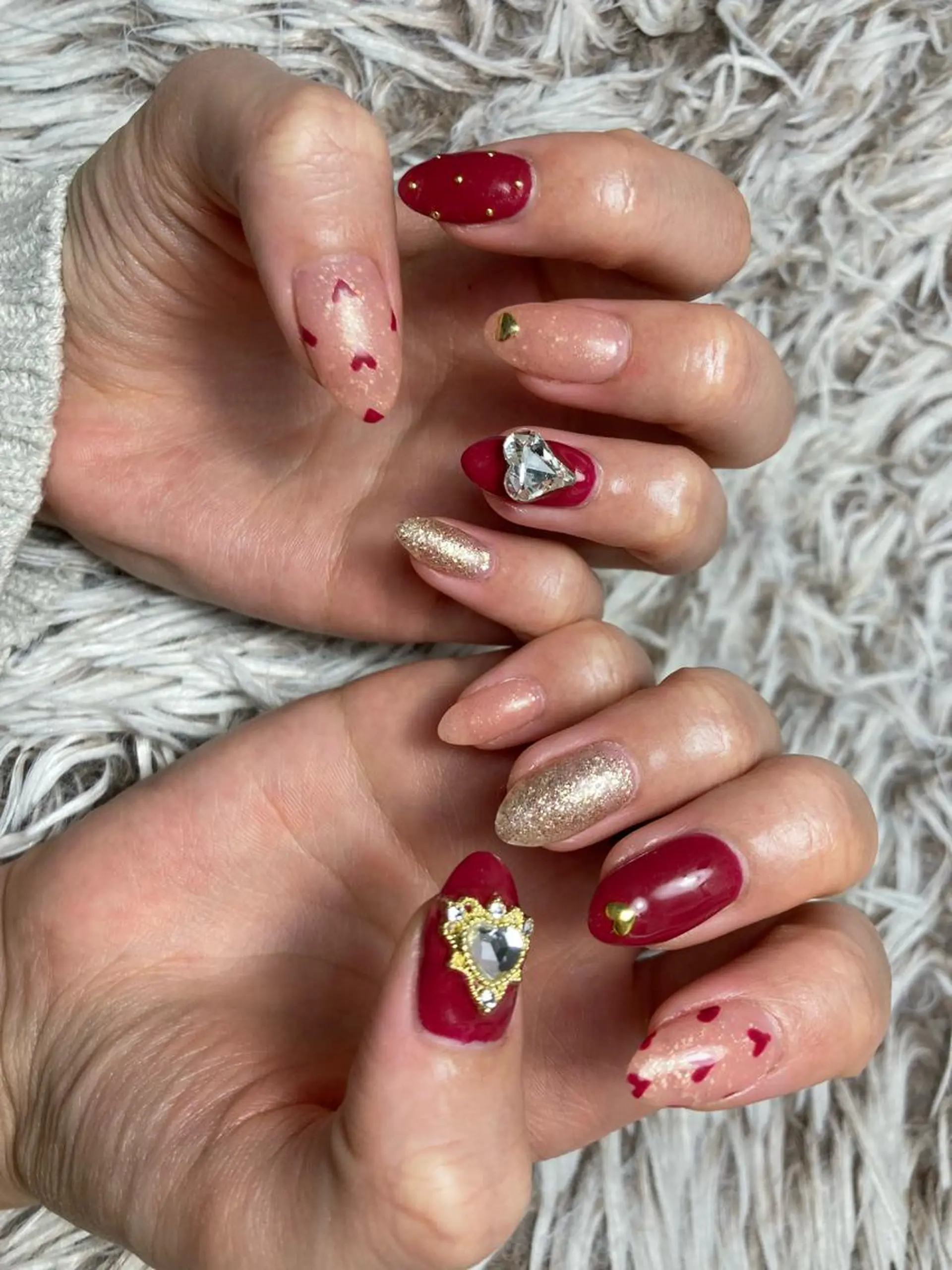 ミディアム ネイル ハンドネイル フットネイル ✴︎ Delightのネイルデザイン