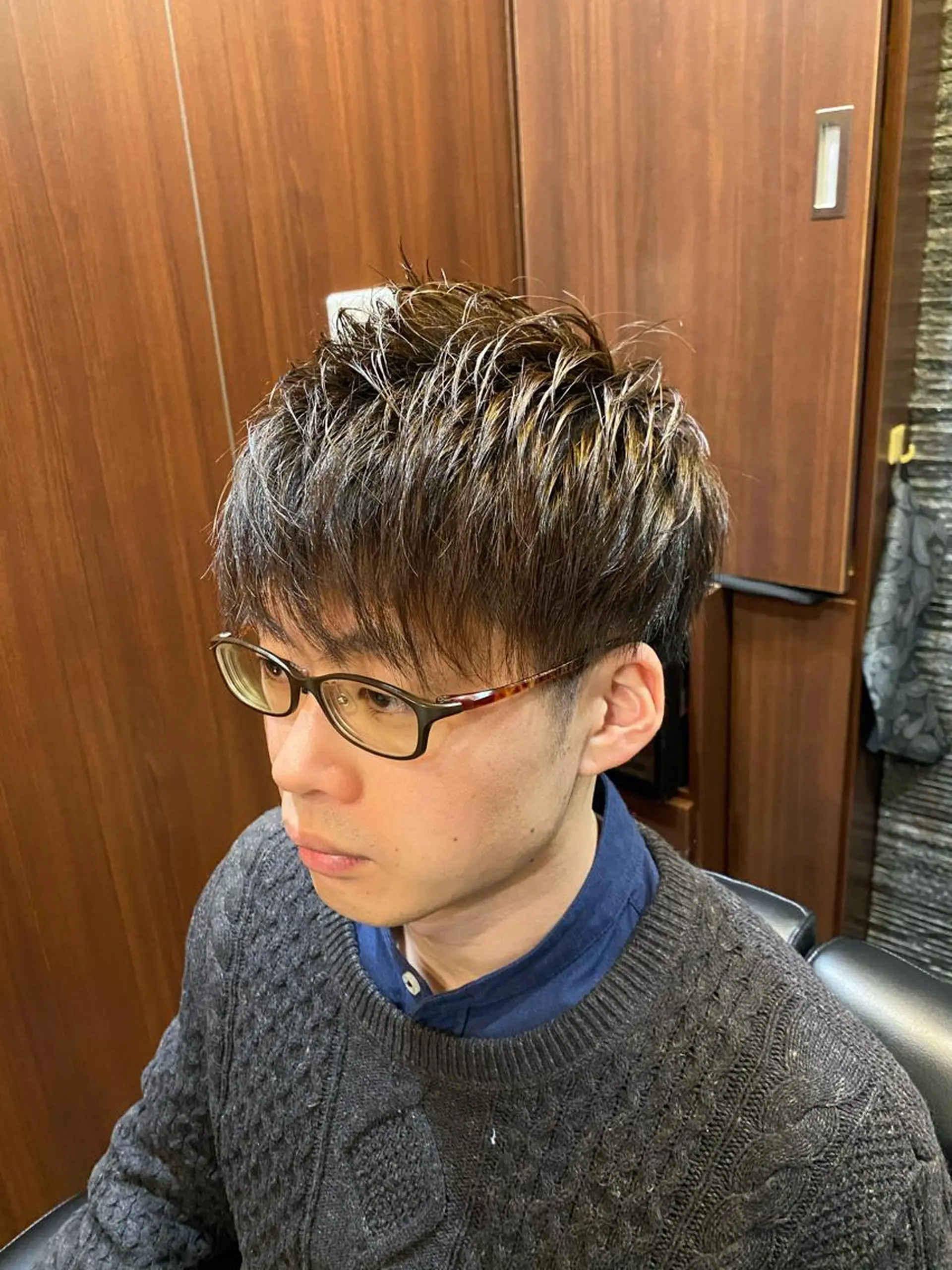 ショート メンズ 浅見 天翔のヘアスタイル