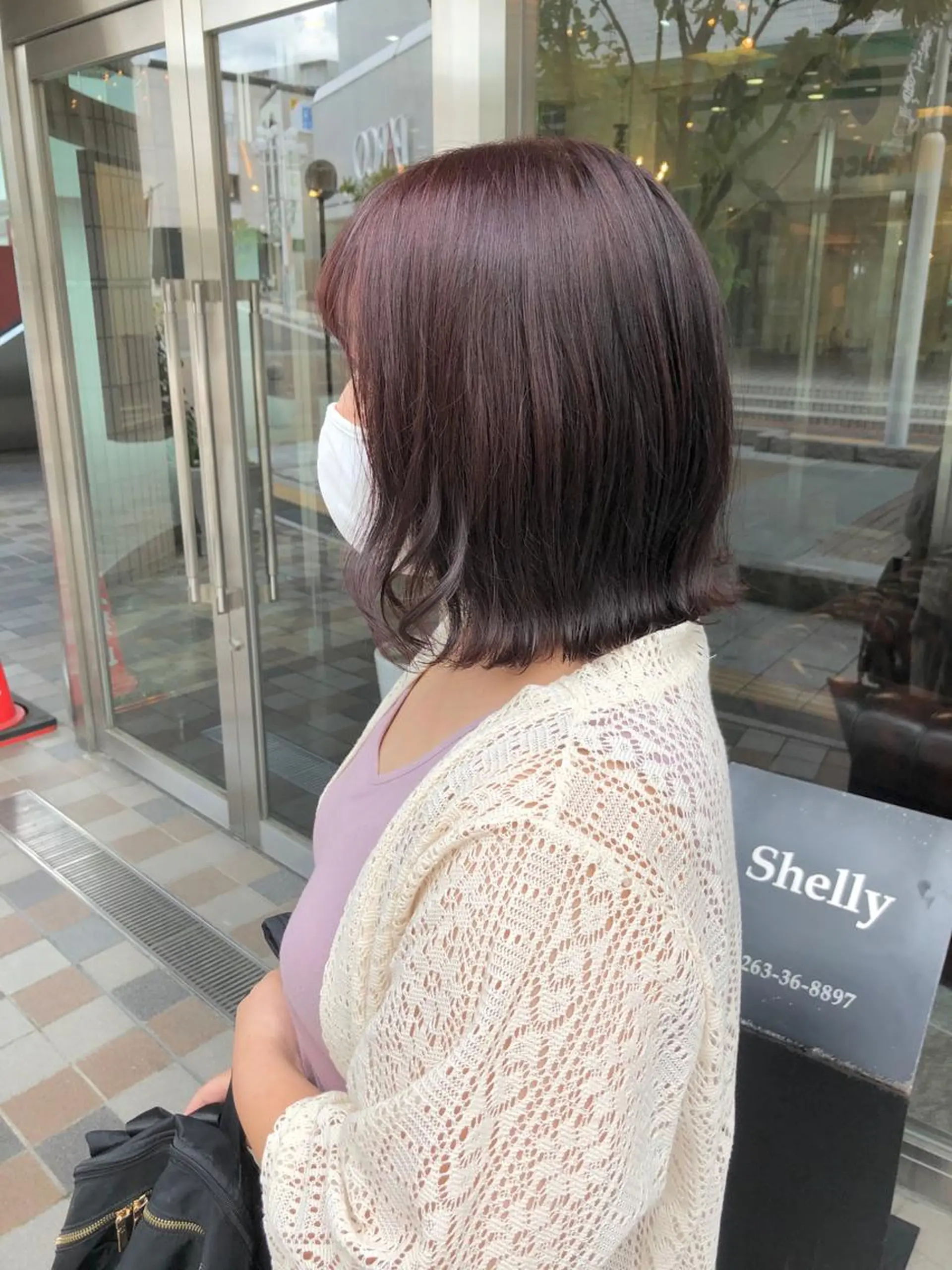 ミディアム ピンクラベンダー キノシタ ナオユキのヘアスタイル