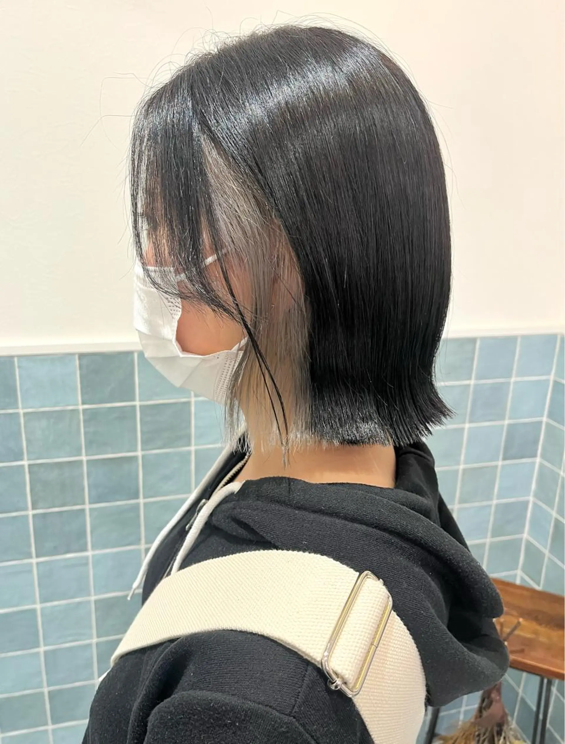 ミディアム カラー ヘアカラー 三輪 珠美のヘアスタイル