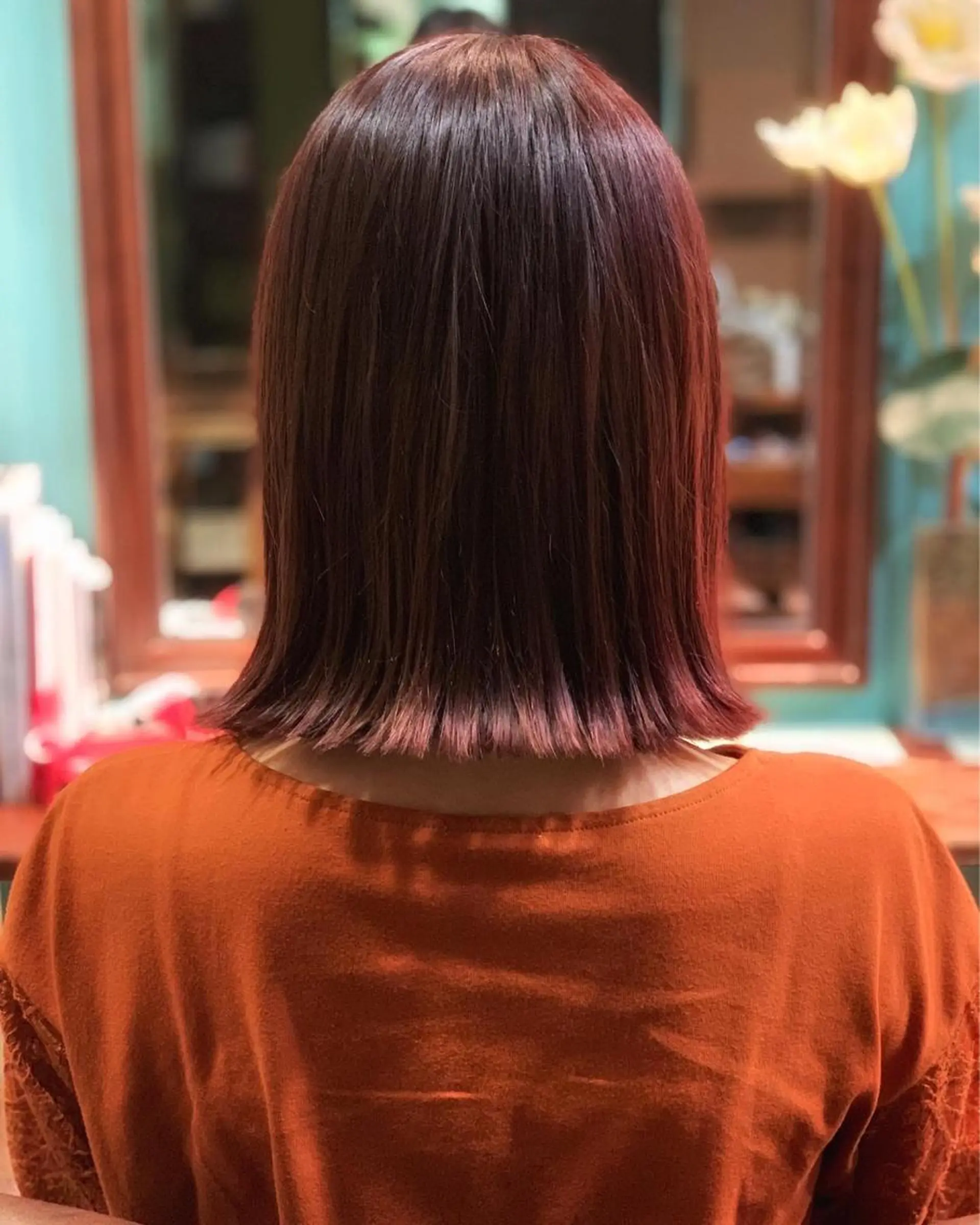 ショート 切りっぱなしボブ ボブ 外ハネヘア Lotus hair design所属・カット特化美容師 齋藤桐のヘアスタイル