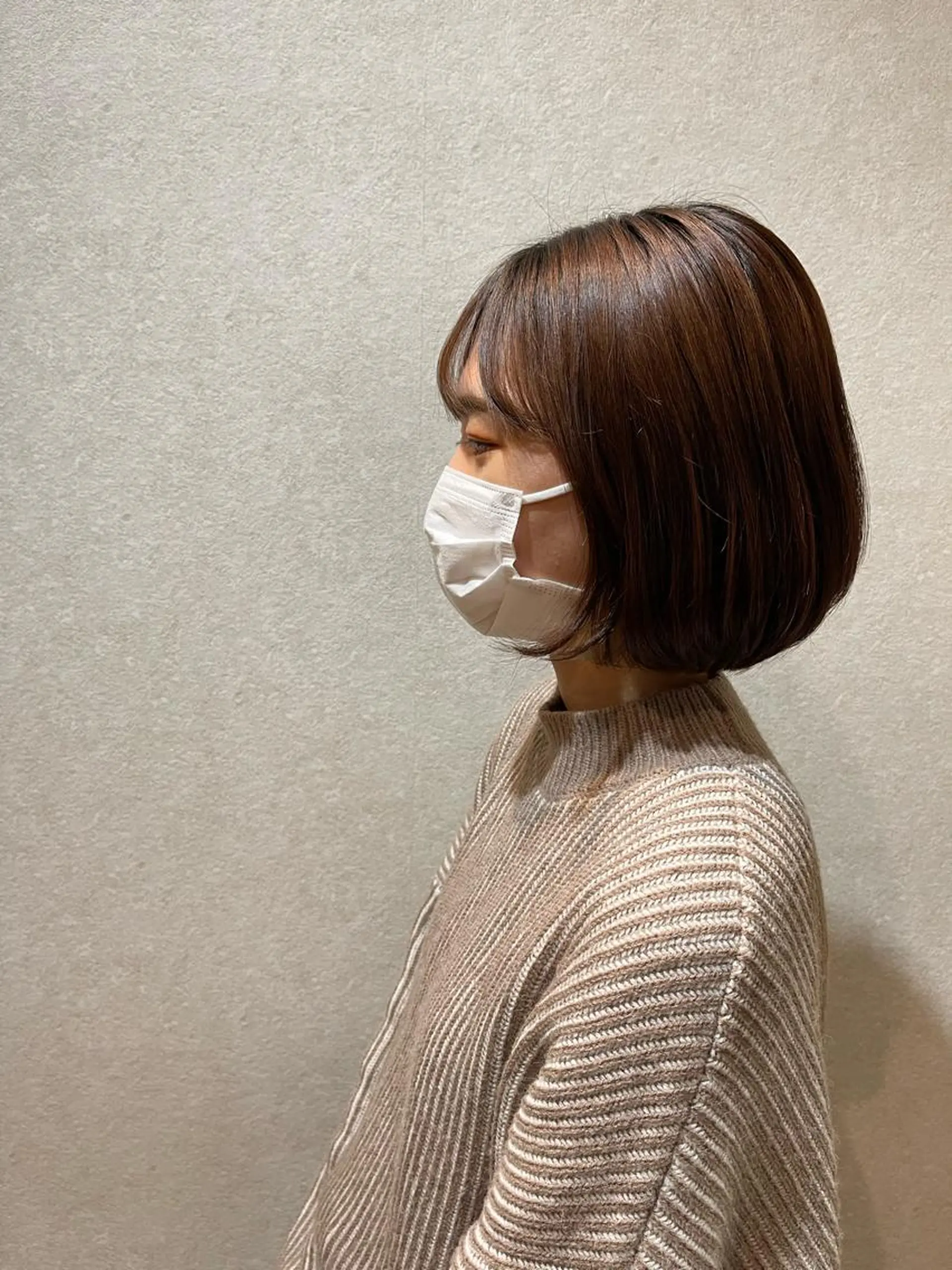 ショート ボブ 韓国風ヘア 野口 桃香のヘアスタイル