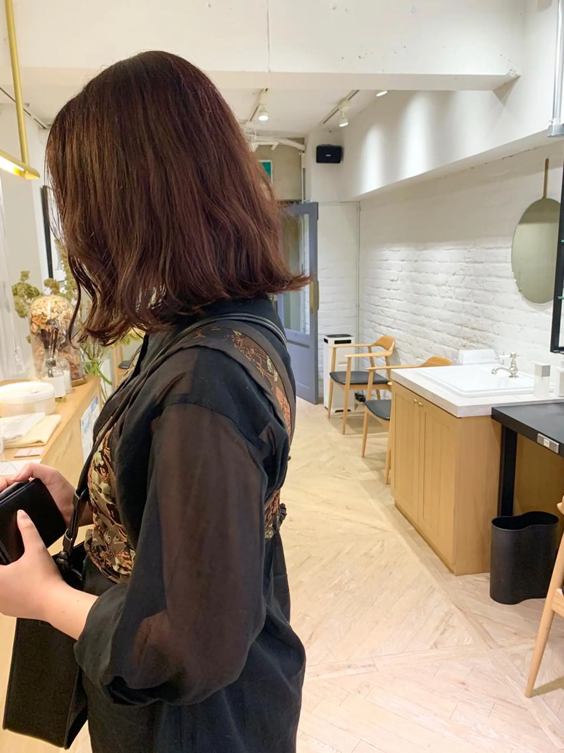 セミロング ハイライト LOREN＋透明感 オリーブhirokoのヘアスタイル