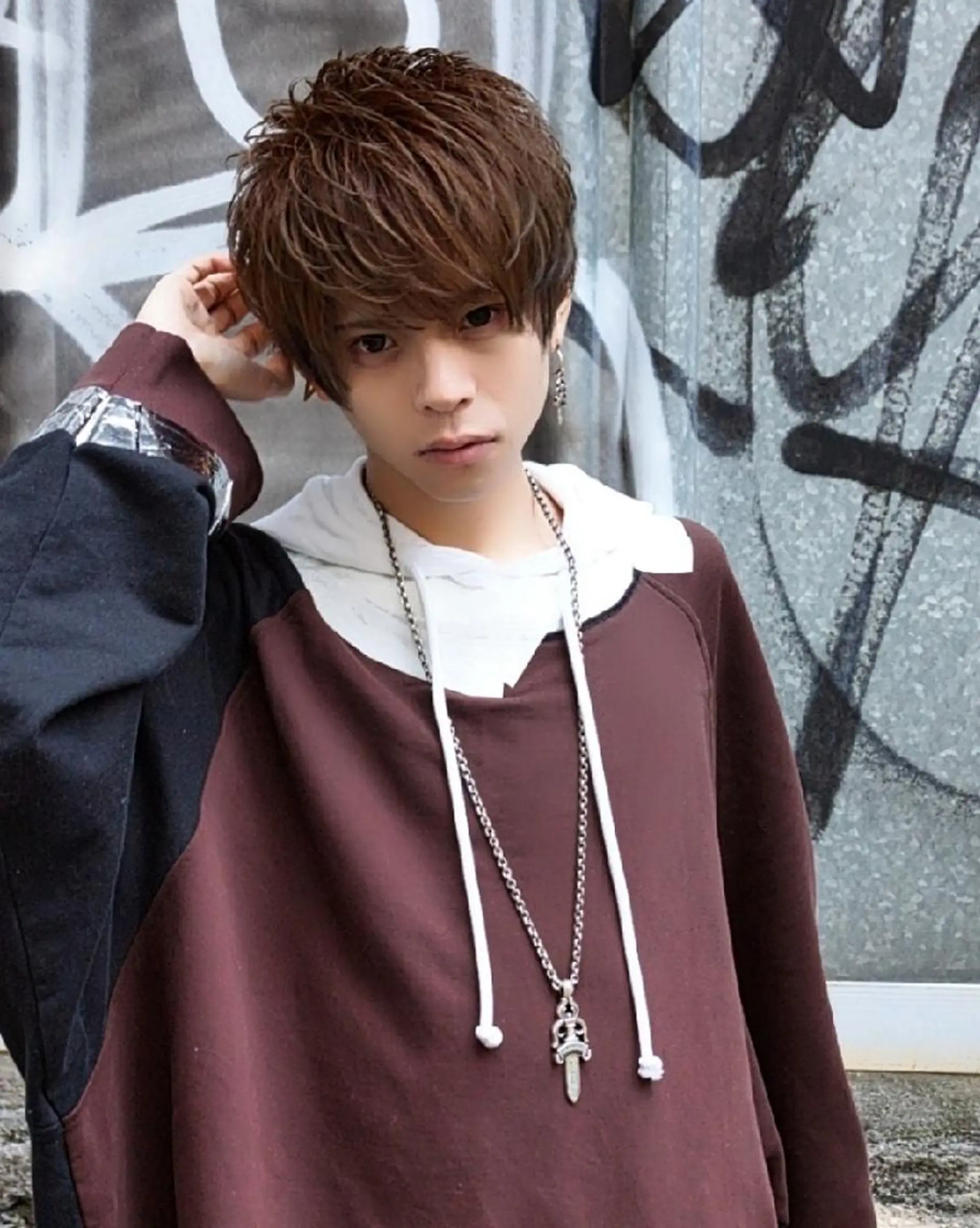 ショート カラー メンズ マッシュ メンズパーマ ダブルカラー マッシュヘア ショートヘア 東心斎橋🌏豆柴 🐾倶楽部のヘアスタイル