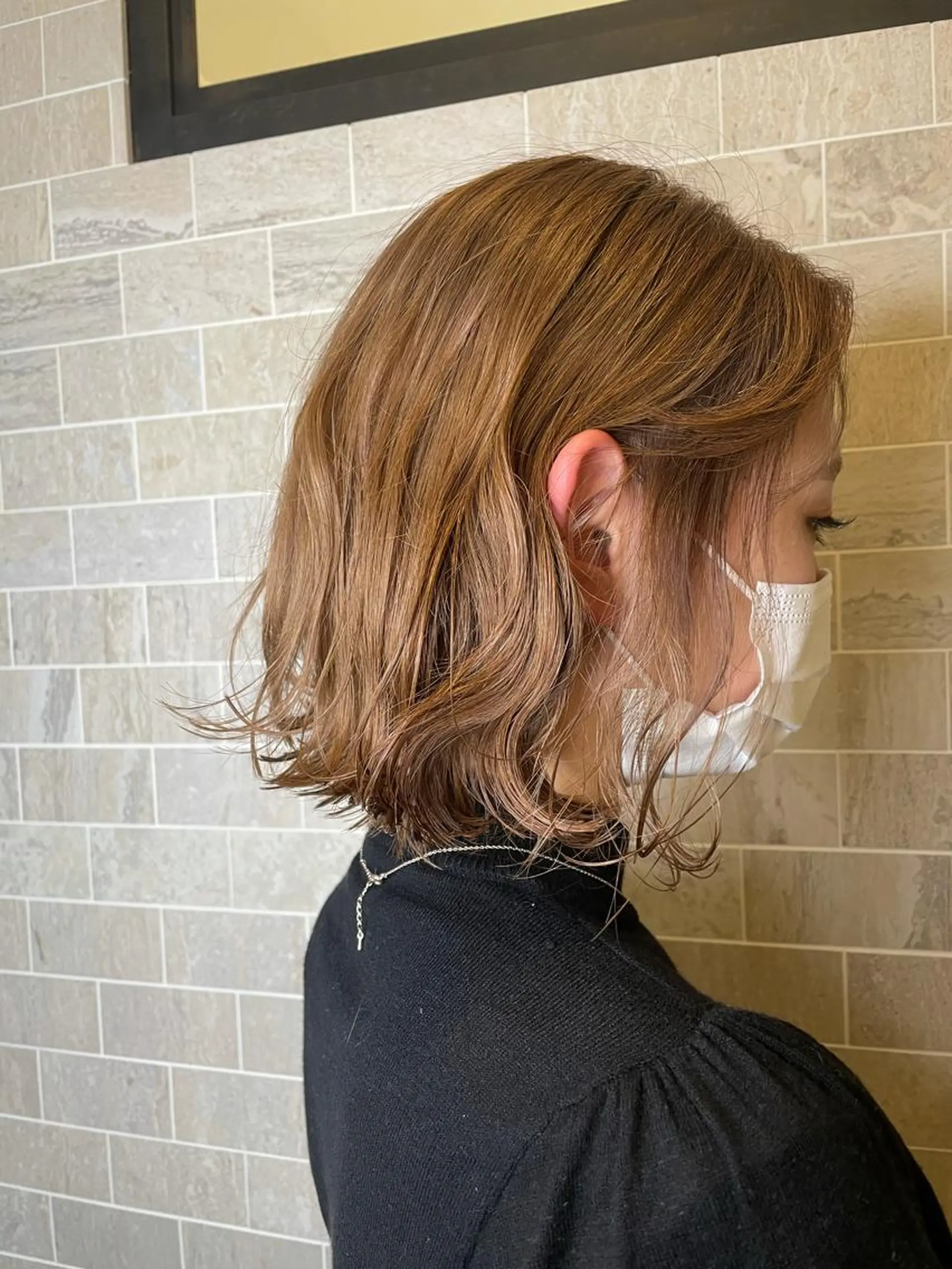 ショート ブリーチ毛矯正.髪質 改善.髪にドラマをのヘアスタイル