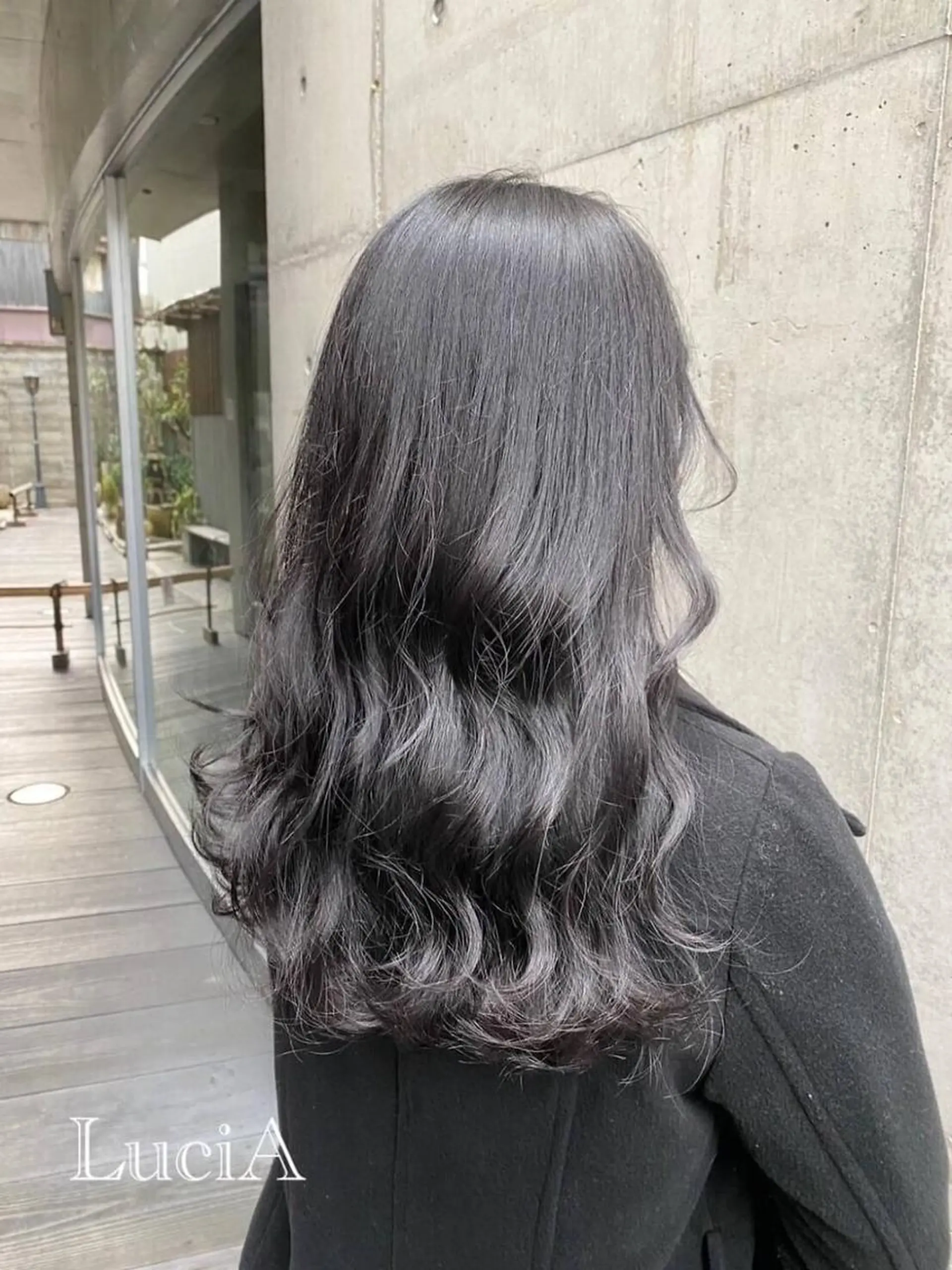 カラー ロング ヘアアレンジ MISAKIエクステ ブリーチ\5900のヘアスタイル