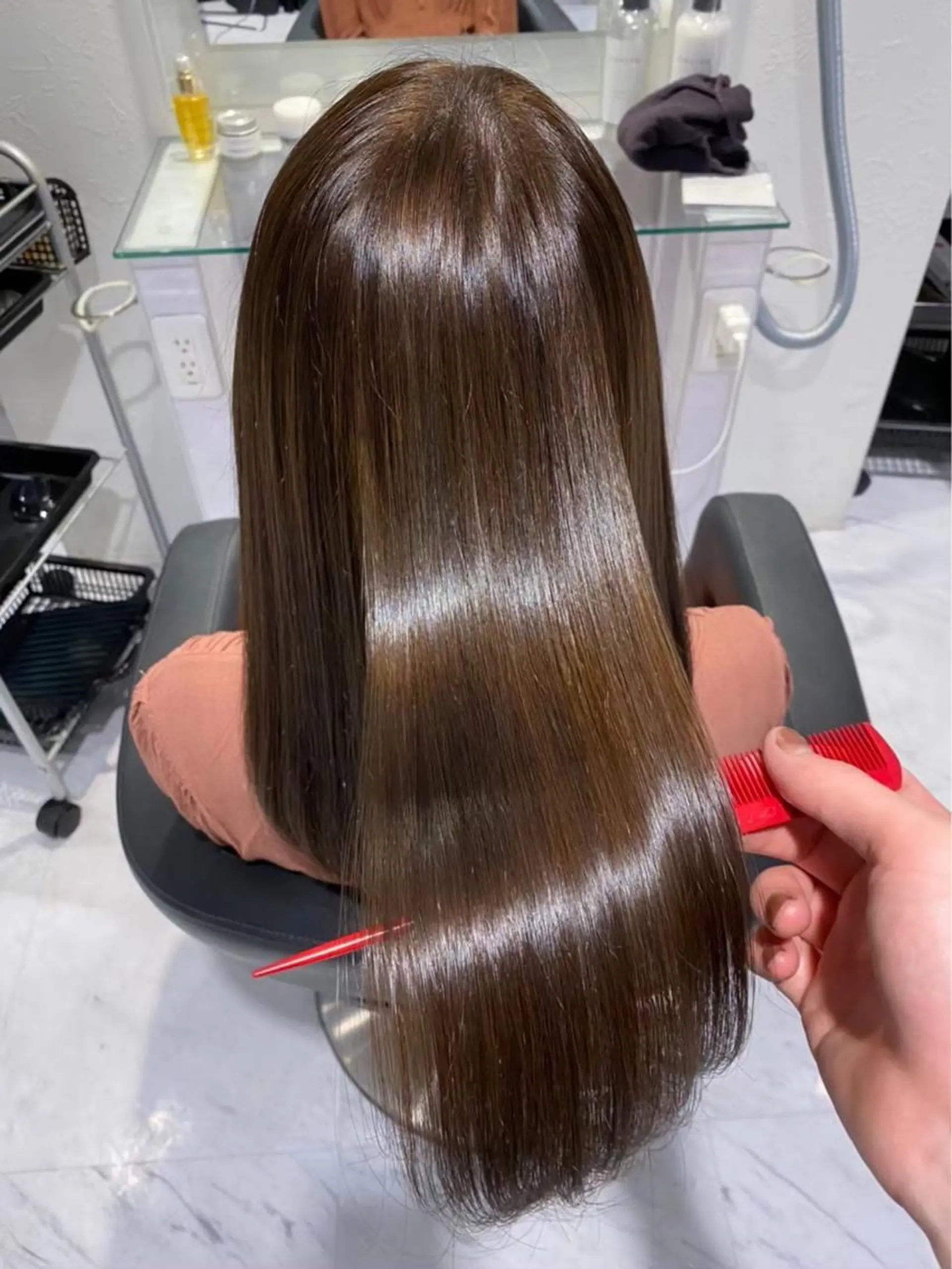 ロング カラー メンズ キッズ 髪質改善/縮毛矯正/ レイヤー/WILLのヘアスタイル