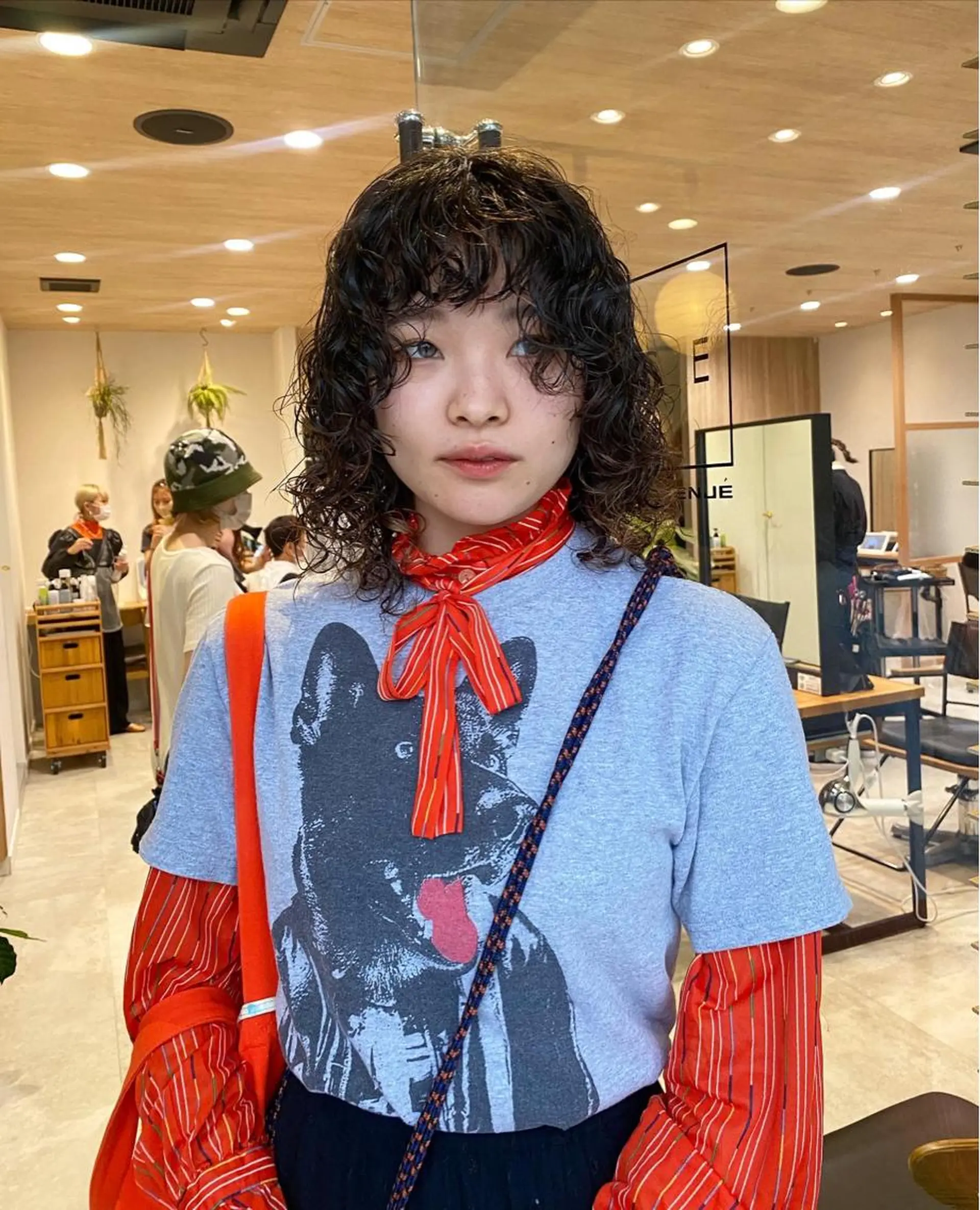 セミロング パーマ セミロングパーマ 顔周りカット パーマ パーマ指名No1 /namiのヘアスタイル