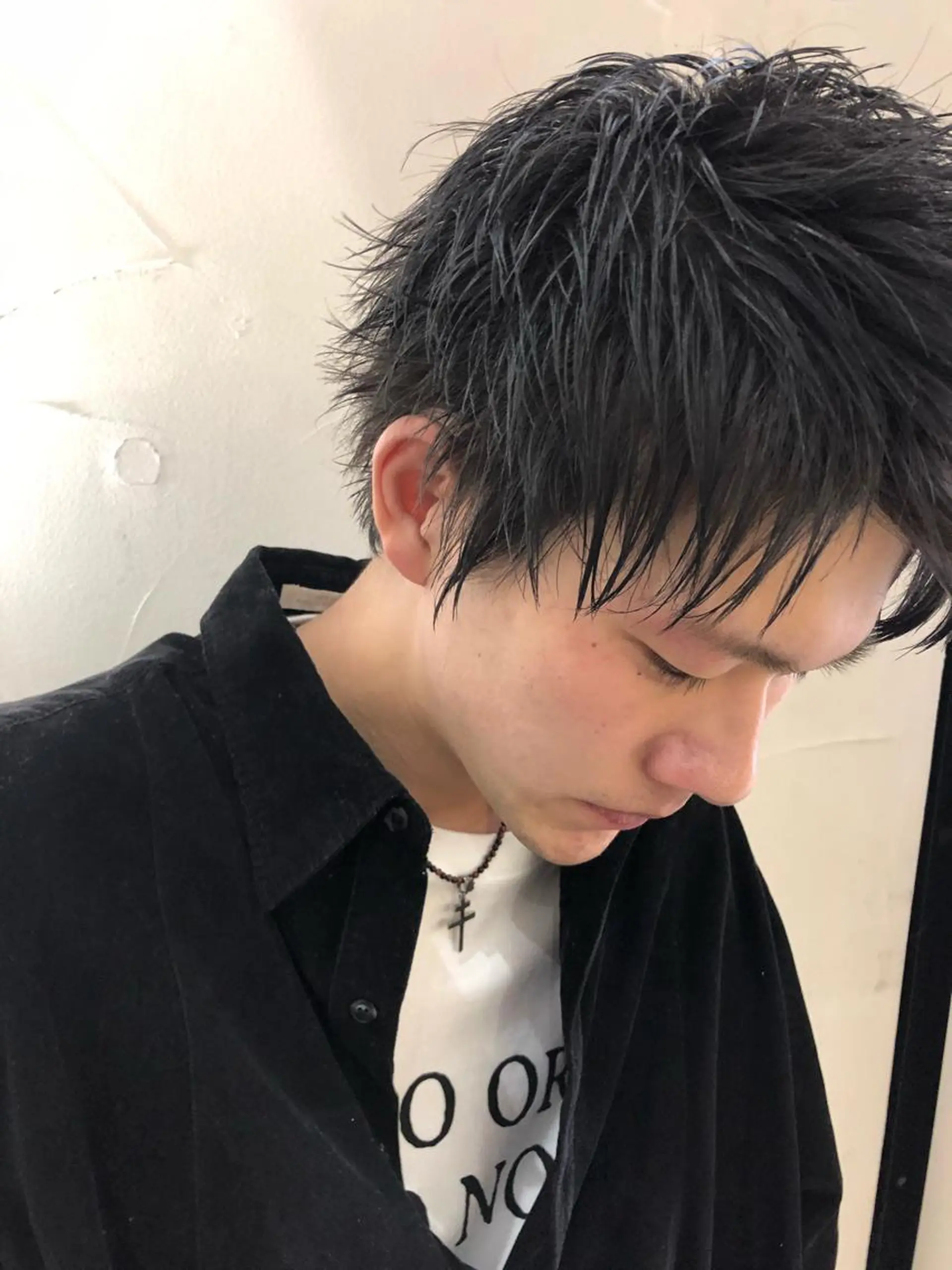 ショート カラー メンズ グレージュ 西山梨々【12/1〜 産休を頂きます🎀】のヘアスタイル