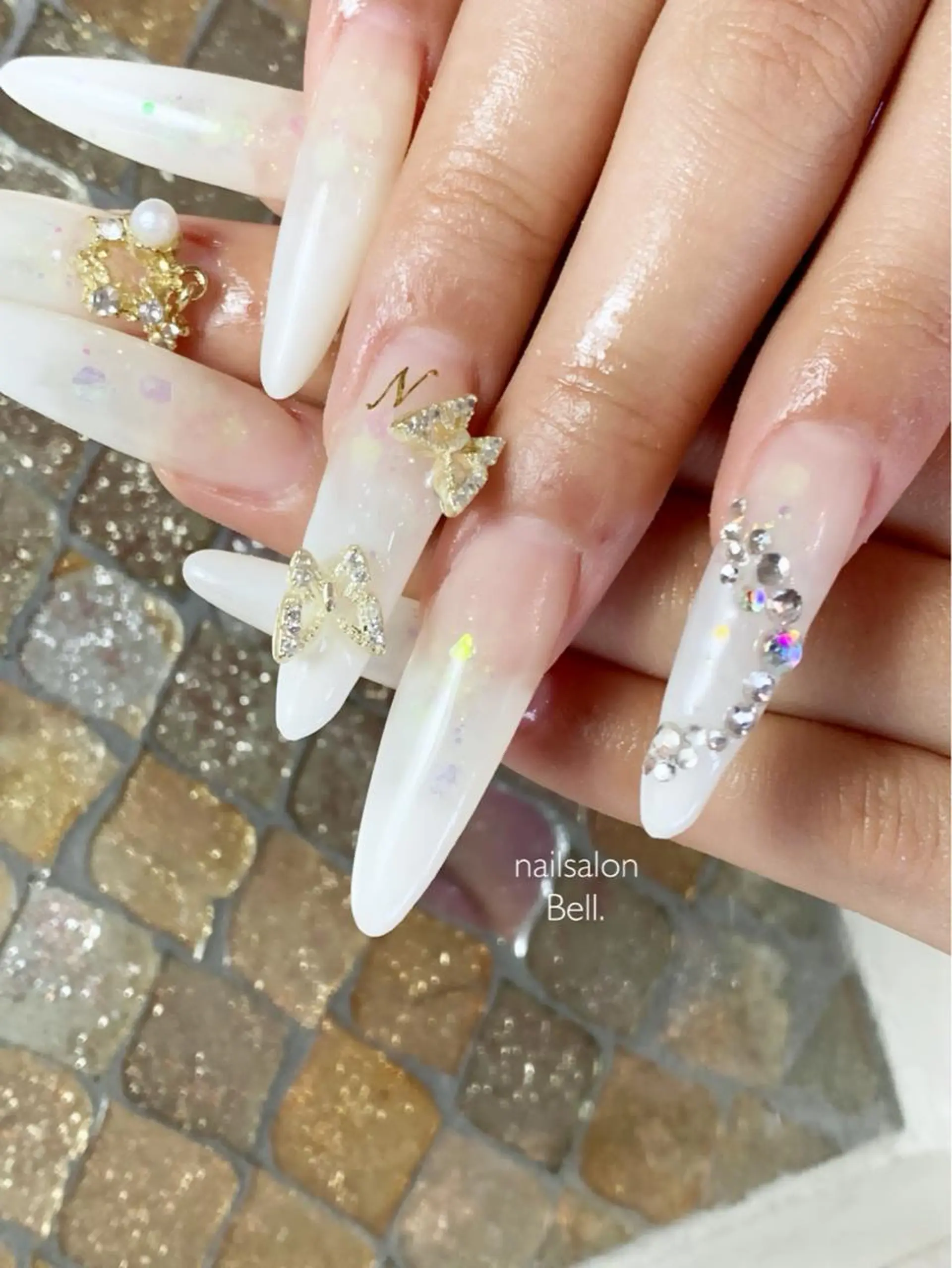 ロング ネイル ハンドネイル Y. Reonaのネイルデザイン