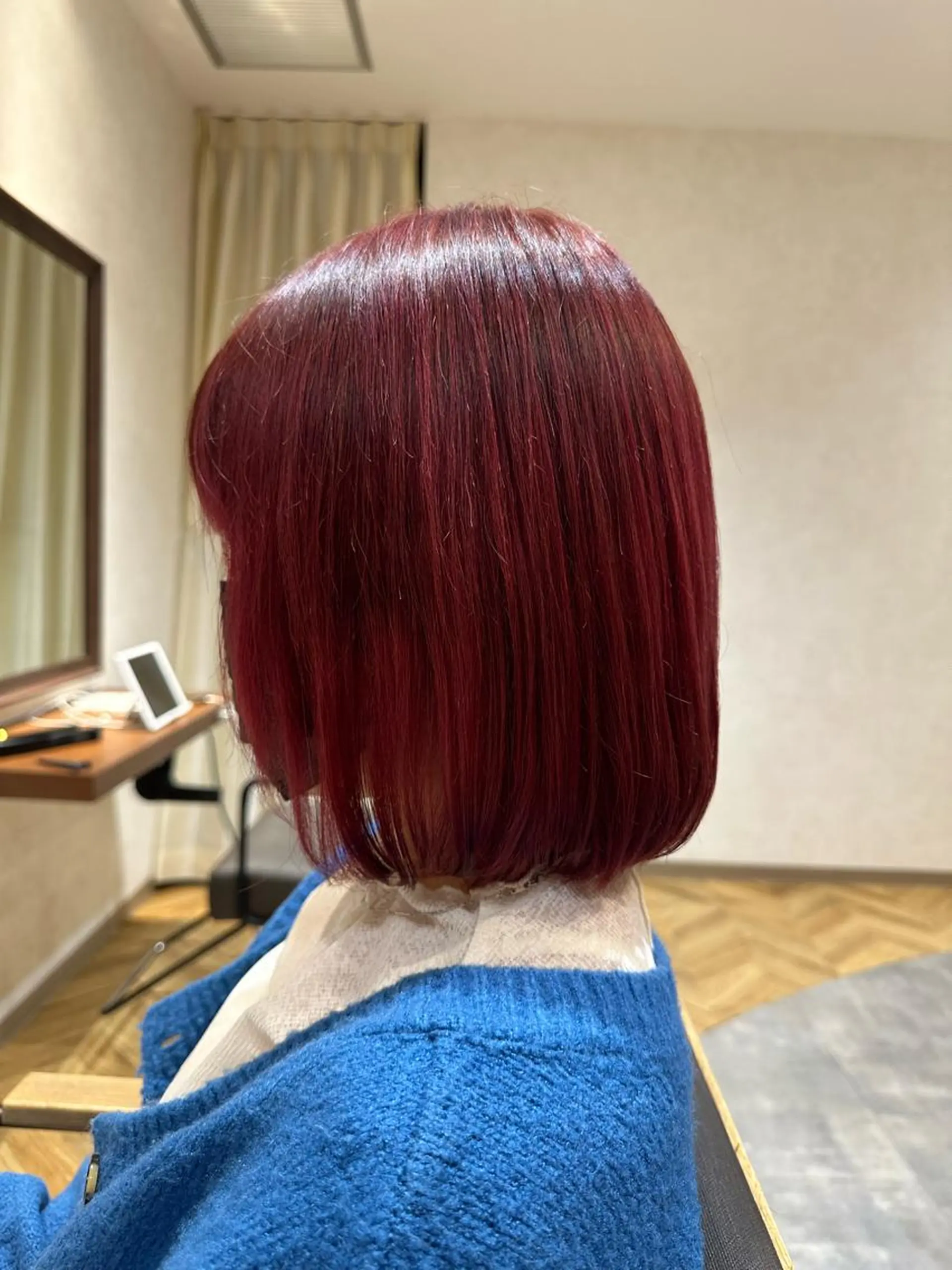 ミディアム カット 縮毛矯正 トリートメント ✨髪質改善特化✨副 店長椎葉信乃介のヘアスタイル