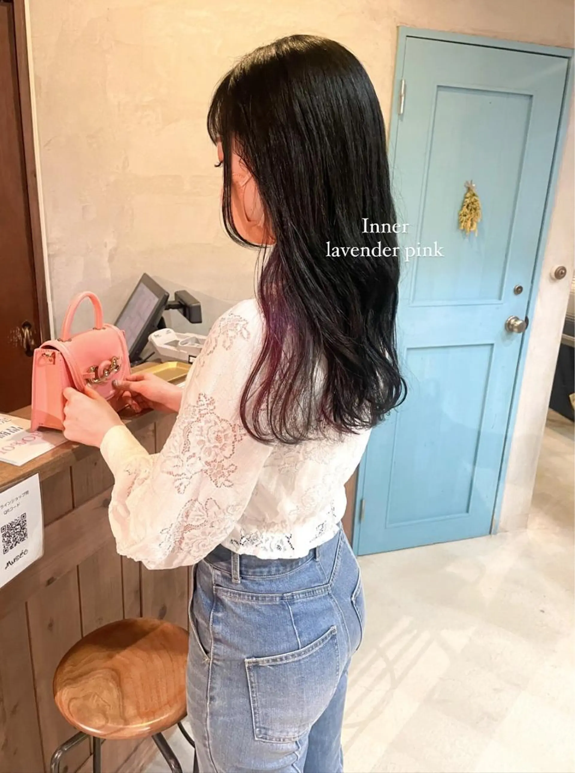 ロング カラー Musee plume所属・荻野七菜子 ボブのヘアスタイル