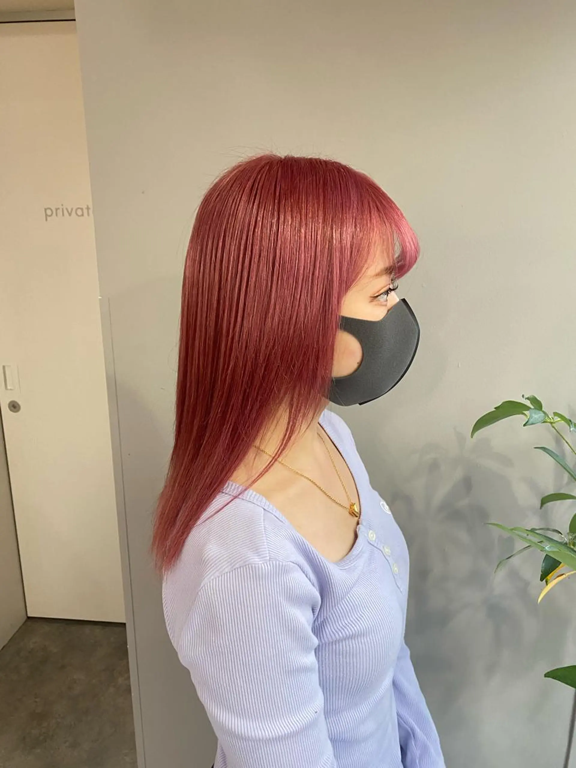 ミディアム カラー ヘアアレンジ ブリーチ ヘアカラー ボブ /ニュアンス/ satomi🧸💖のヘアスタイル