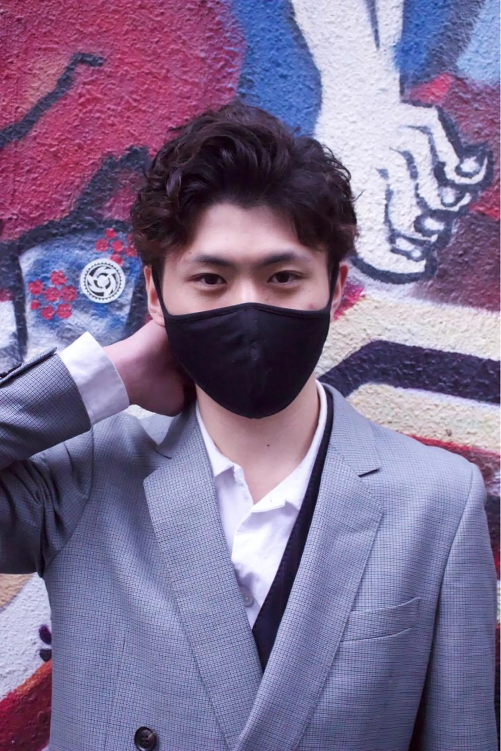 ミディアム パーマ メンズ メンズ特化美容師 井上大輔のヘアスタイル