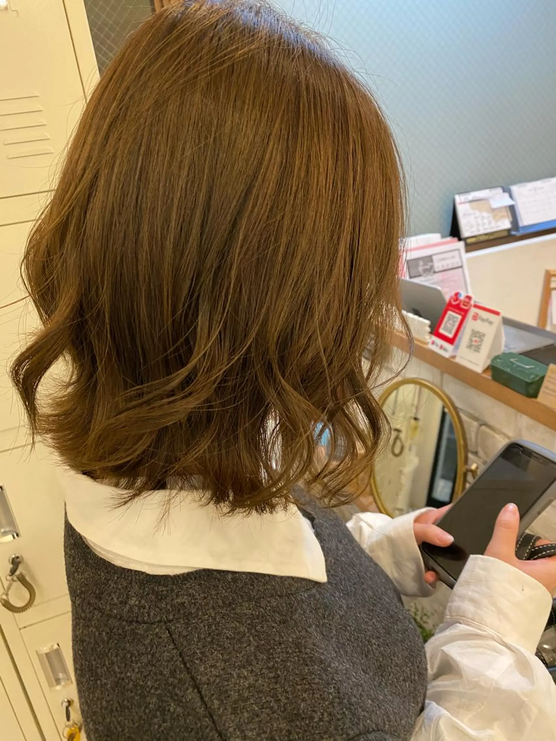 ミディアム ヘアカラー トリートメント 🫧顔周りカット 🫧樫村優香のヘアスタイル