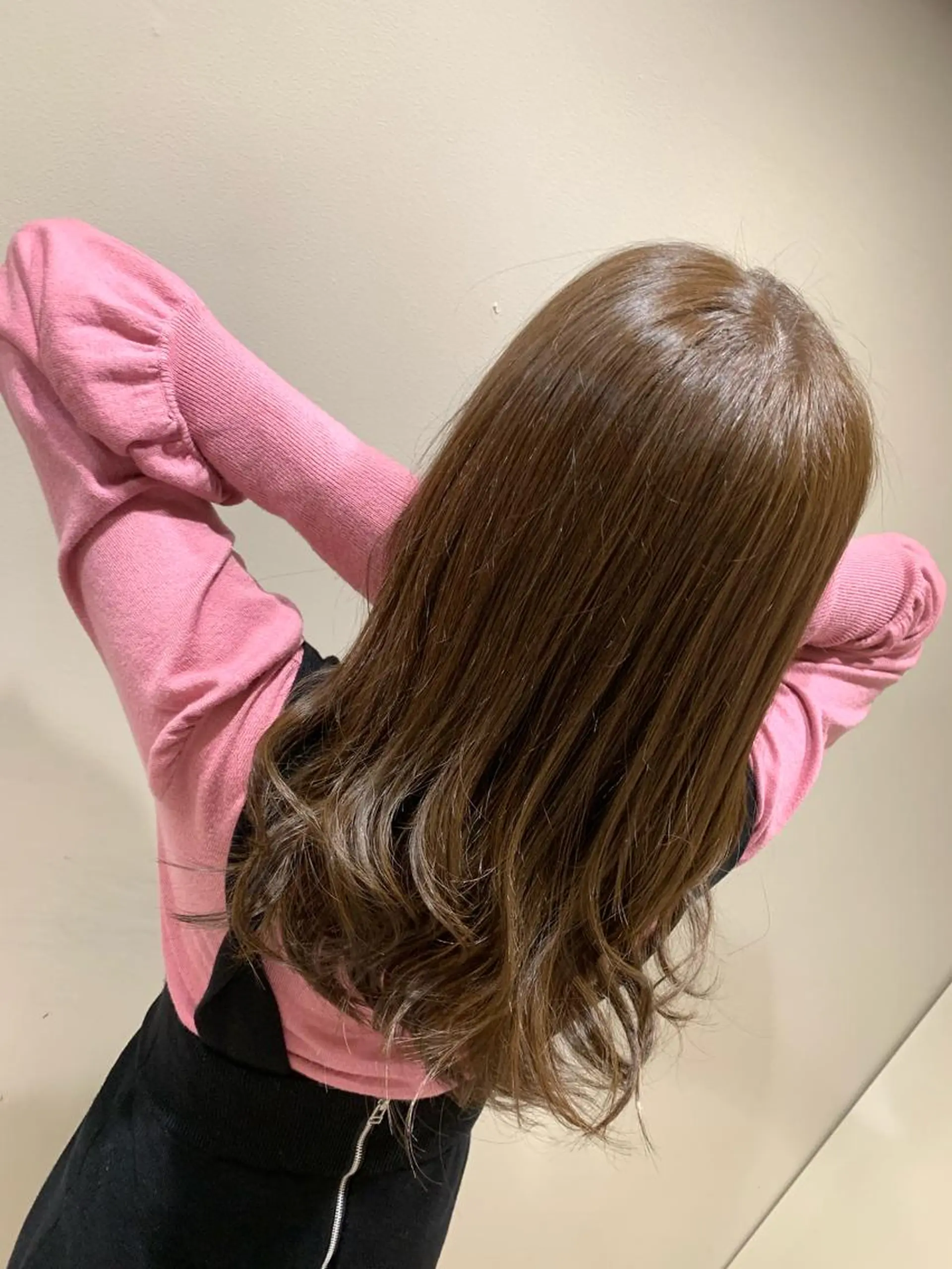 ロング カラー ベージュカラー ヘアカラー トリートメント 💓シールエクステ ルミエールのヘアスタイル