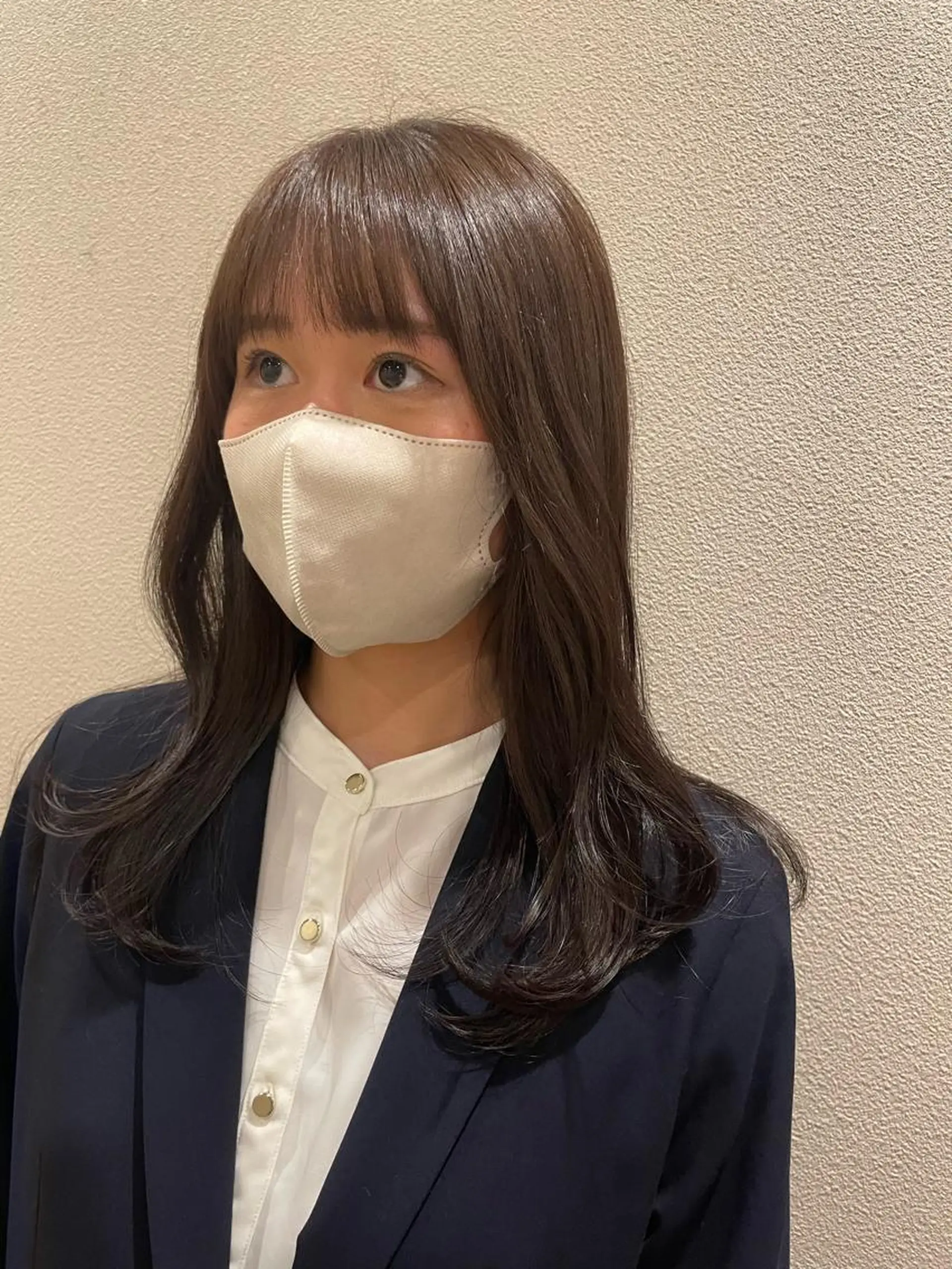 ロング レイヤーカット アンニュイヘア/ 顔周りカット/眞弓萌のヘアスタイル