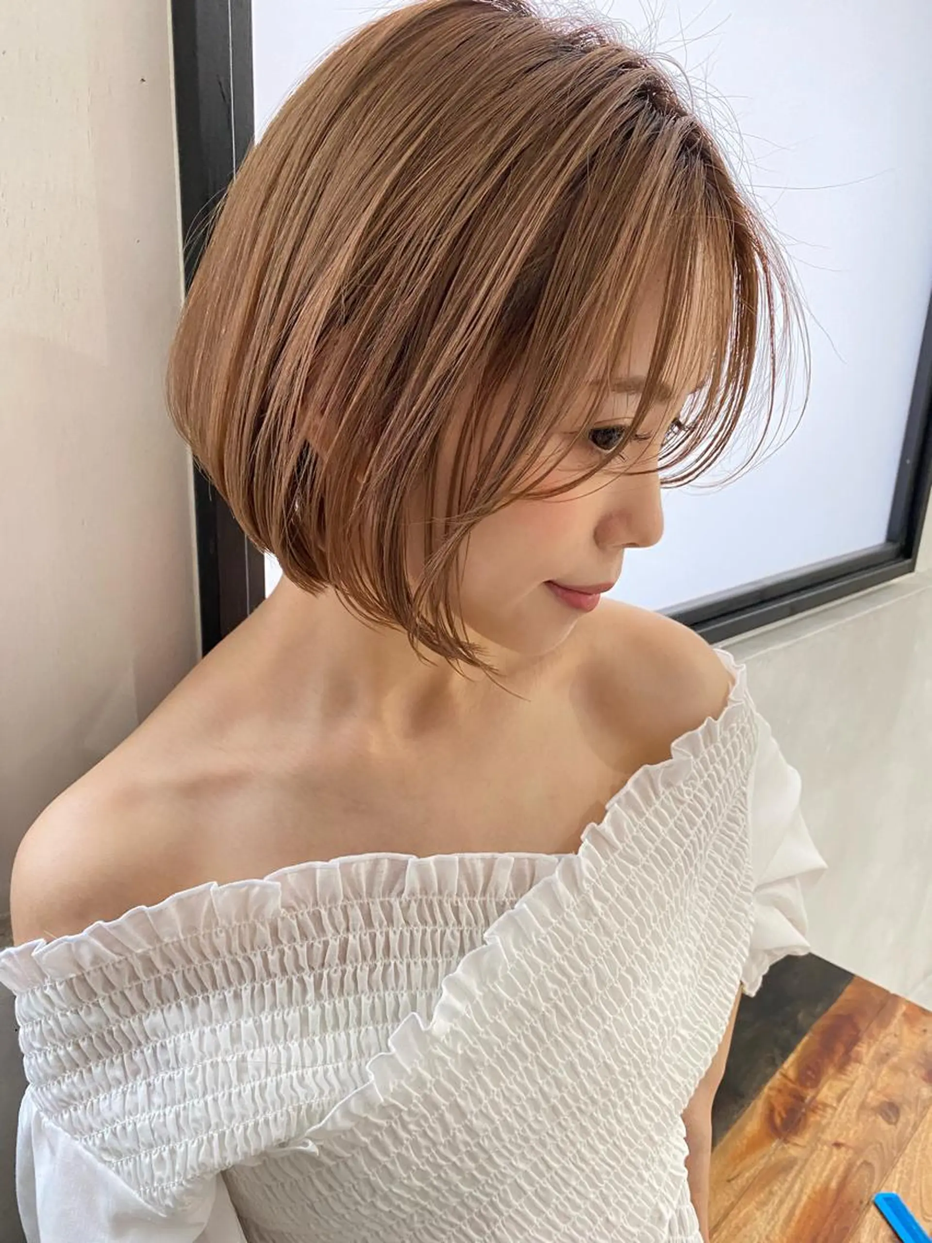 ショート カラー カット ヘアカラー 顔まわりカラー特化 赤津百合絵のヘアスタイル