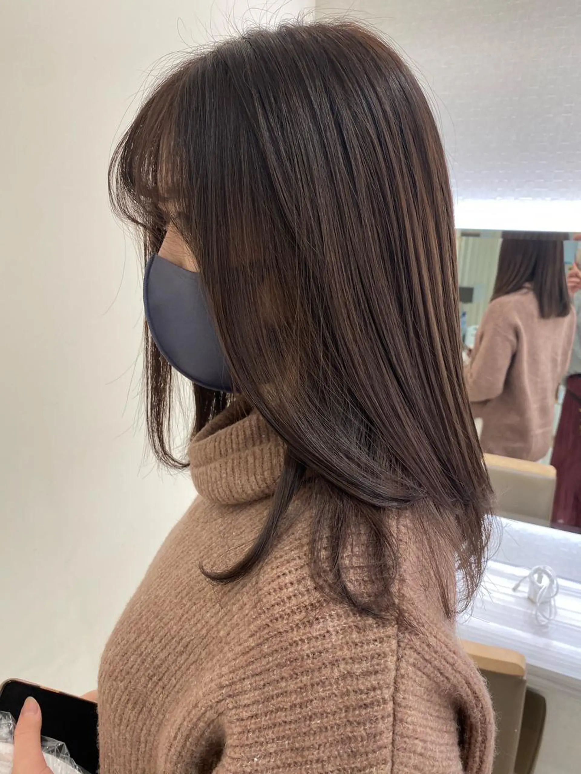 セミロング カラー ヘアアレンジ マツエク・マツパ 💎耳ツボジュエリー ×銀座美容室💎のヘアスタイル