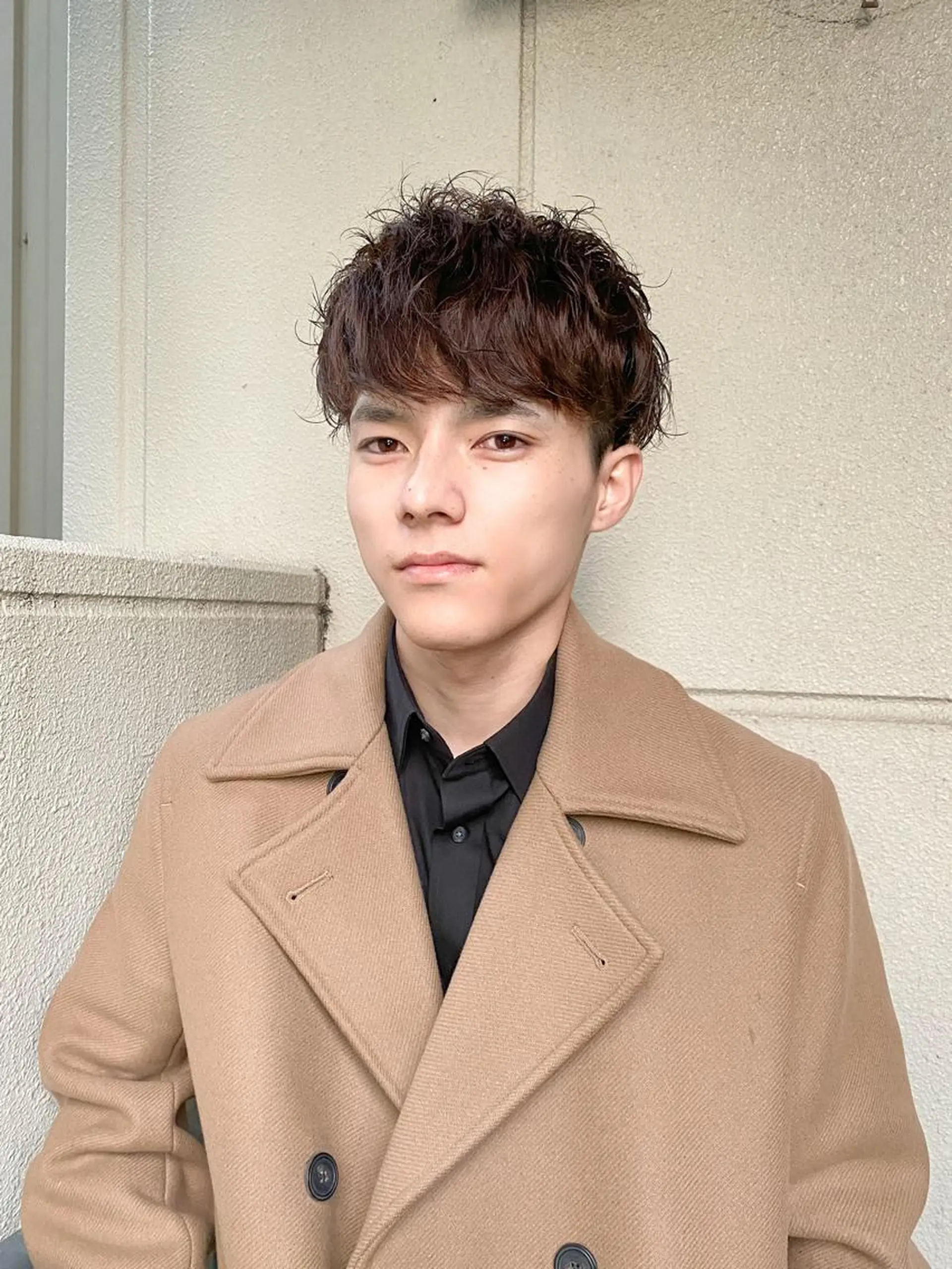 カラー パーマ メンズ マッシュ メンズパーマ スパイラルパーマ ボブ/レイヤー/ メンズ/池澤慎人のヘアスタイル