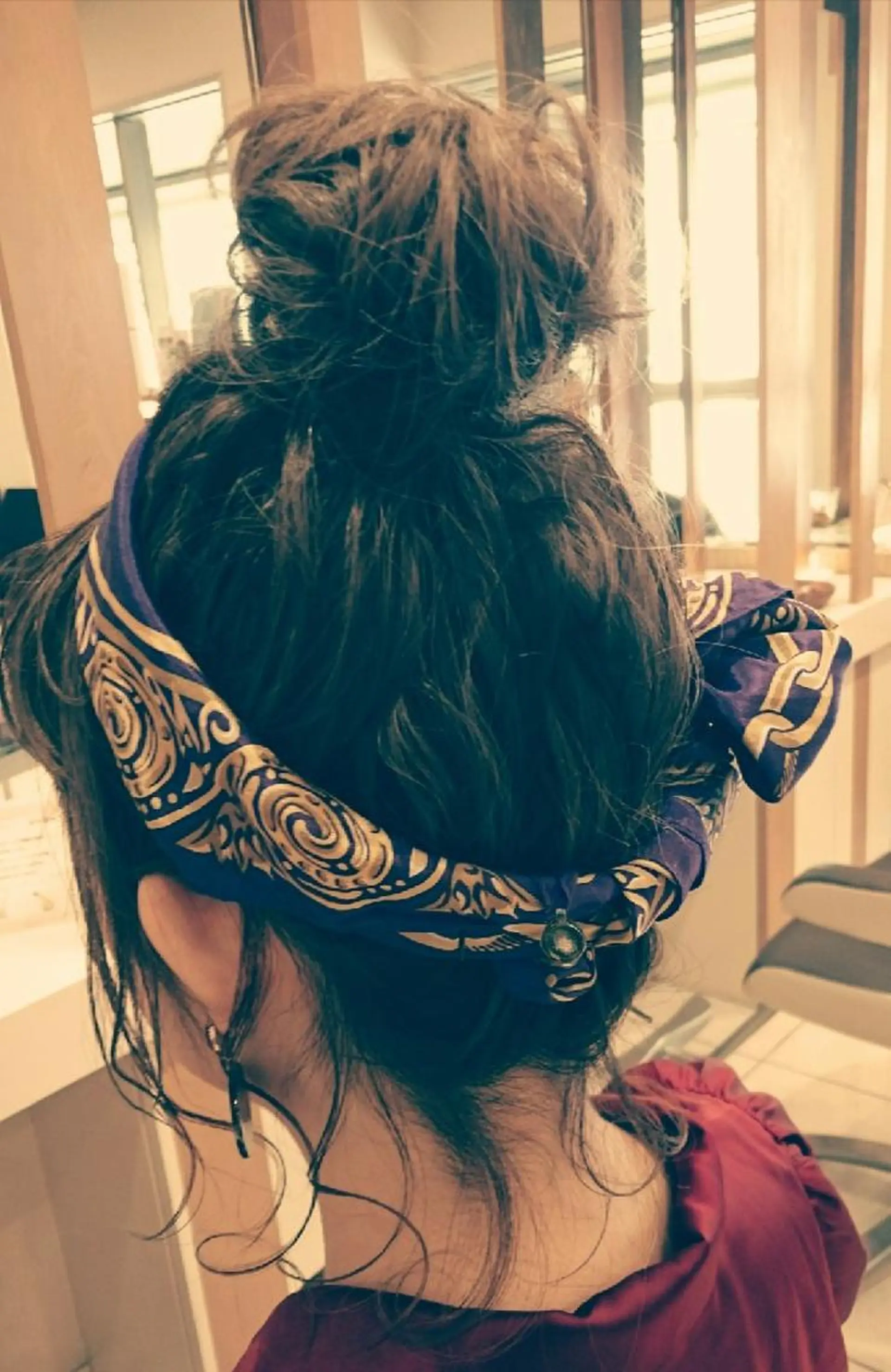 ヘアアレンジ セミロング おくれ毛 ヘアセット/髪質改善 /カラー/TADOのヘアスタイル