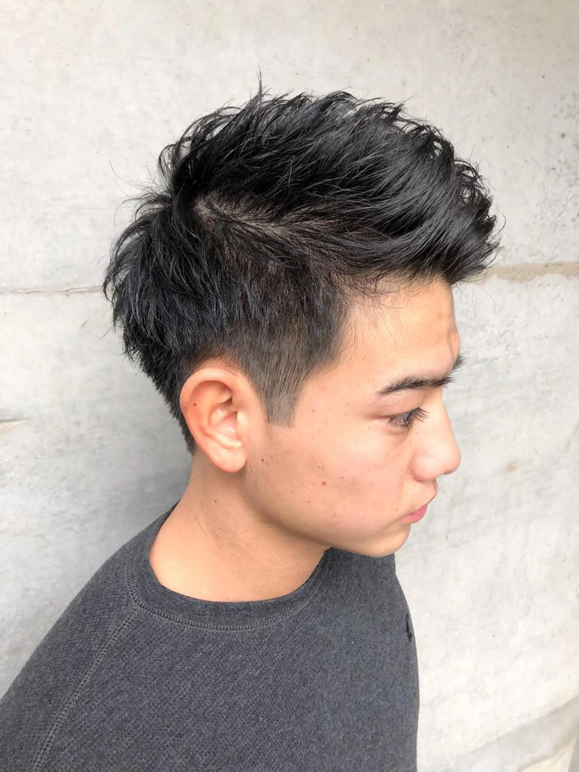 メンズ フェードカット マッシュ 刈り上げ 髪質改善/レイヤー ストウシンゴのヘアスタイル