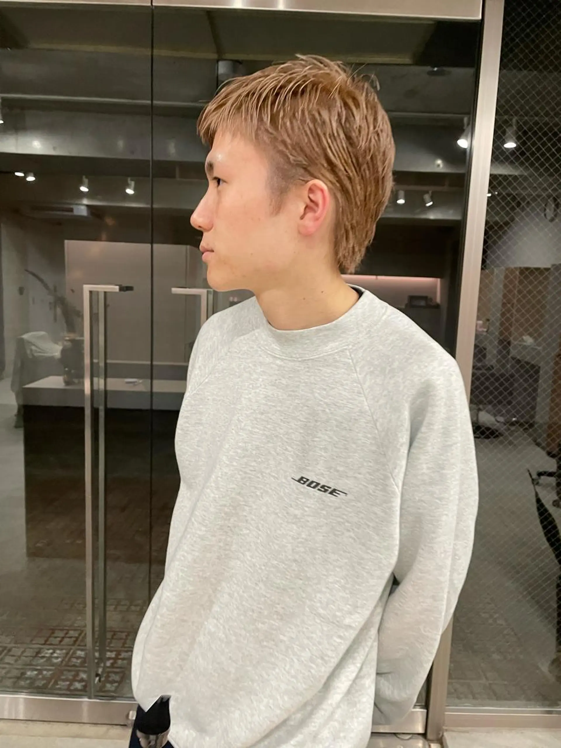 ショート カラー メンズ ヘアカラー 吉田一輝 外国人パーマのヘアスタイル