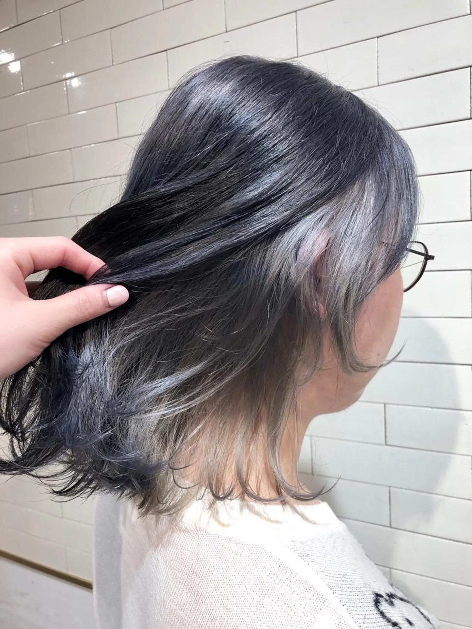 ミディアム 🤍髪質改善➕透明感 カラー🤍川上葵のヘアスタイル