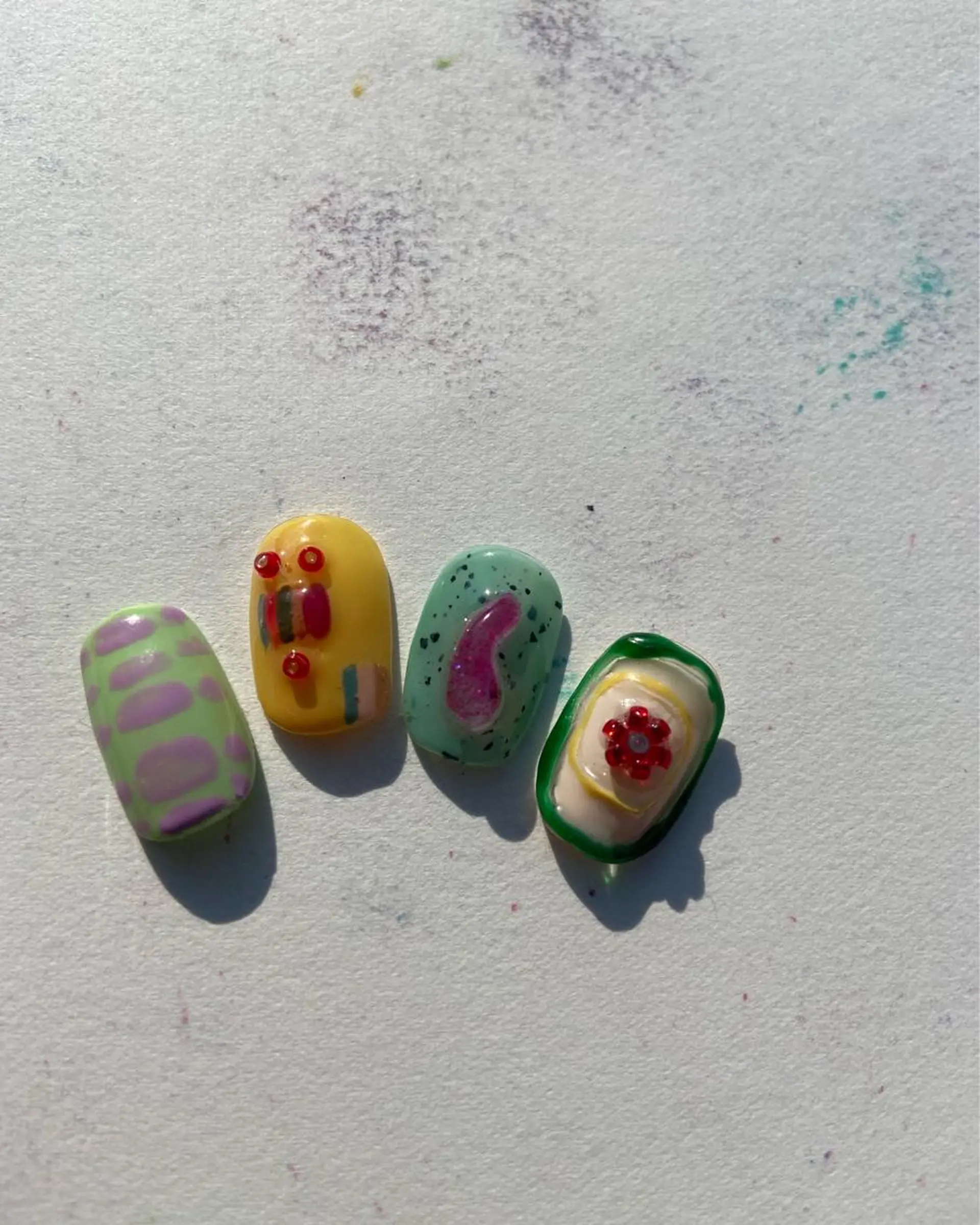 ネイル パステルネイル 春ネイル ネイルチップ . unffのネイルデザイン