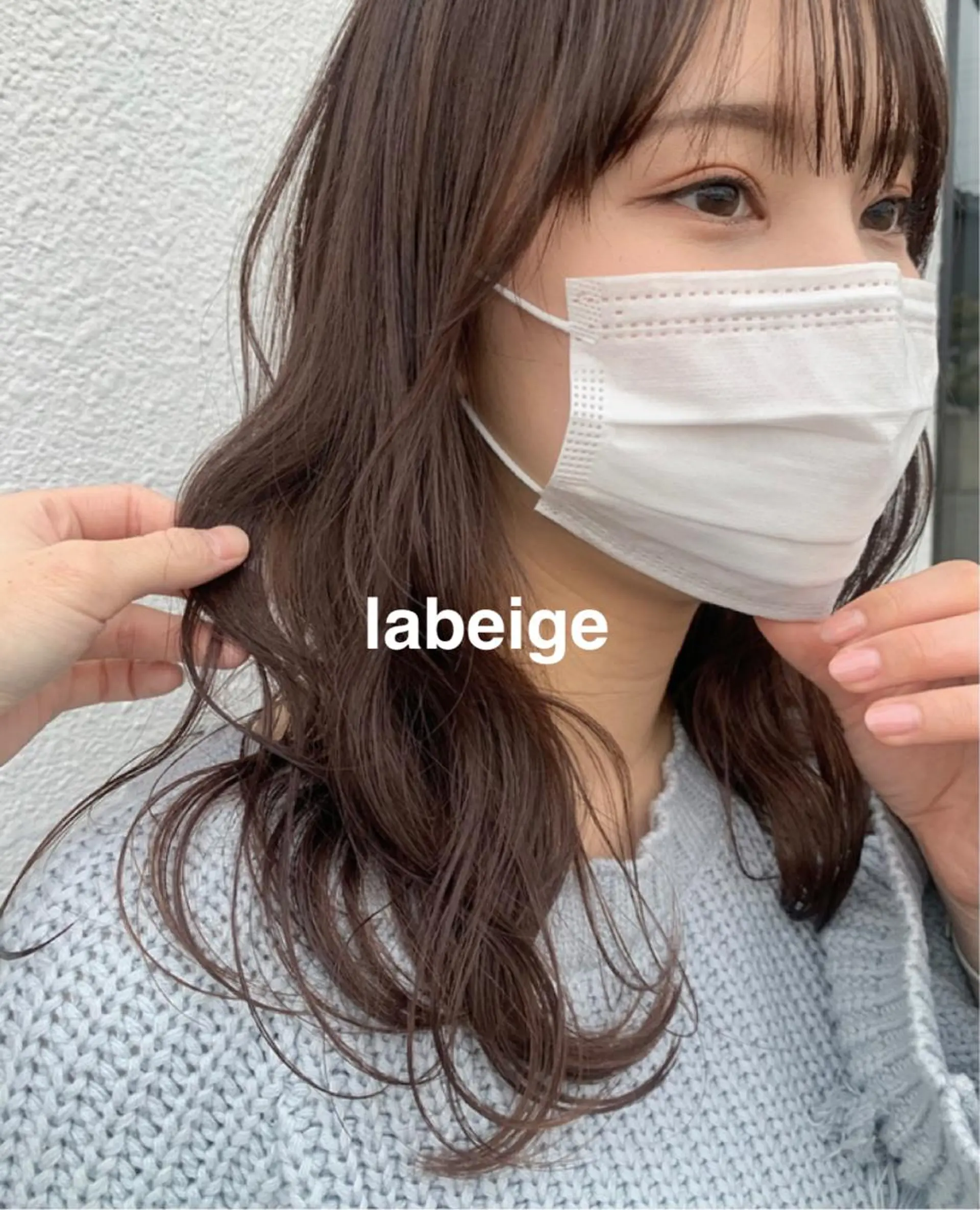 セミロング ラベンダーベージュ kitagawa mayuのヘアスタイル