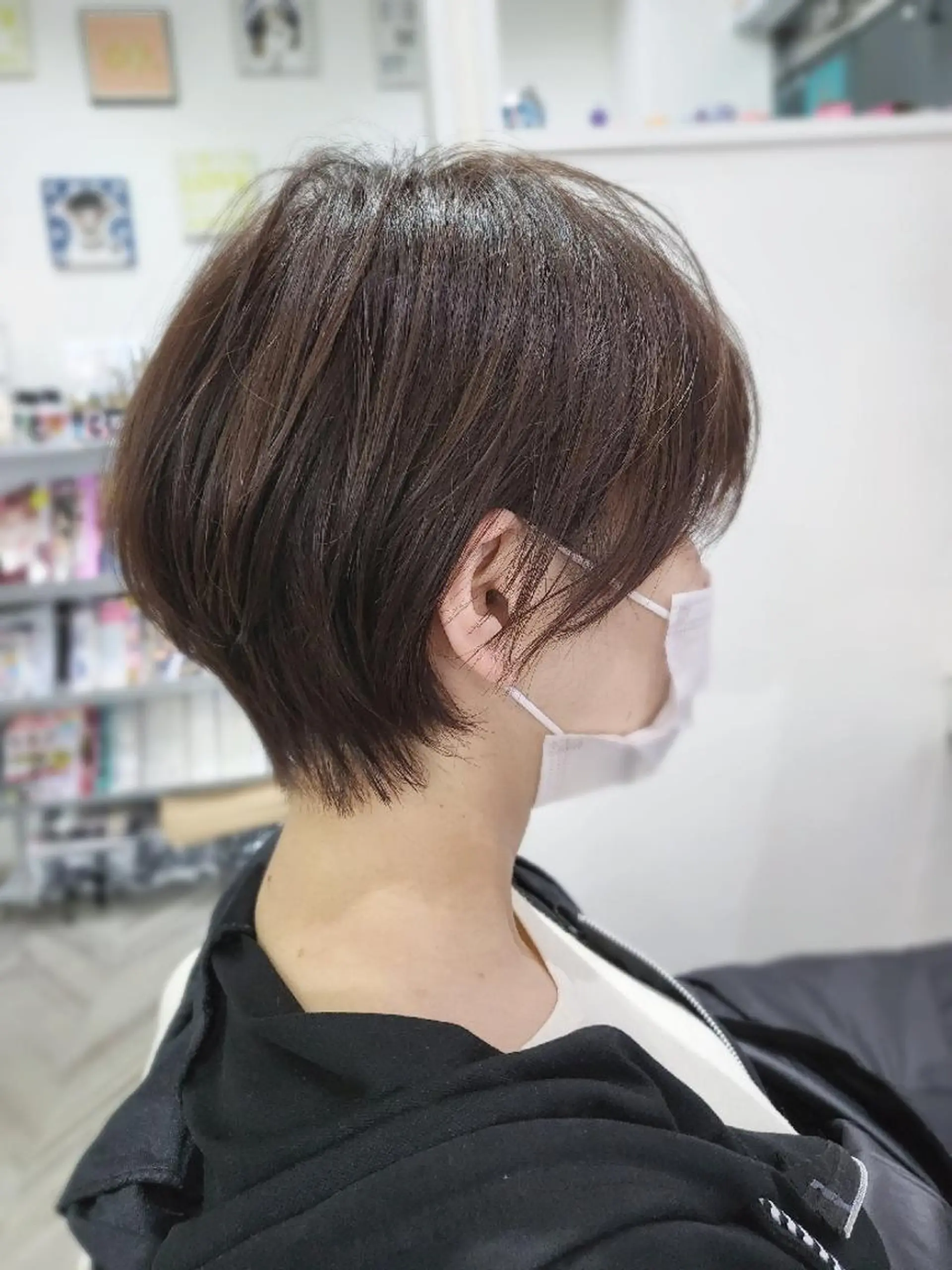 ショート ヘアアレンジ カラー ショートボブ ボブ ショートヘア ナカシマ  アユミのヘアスタイル